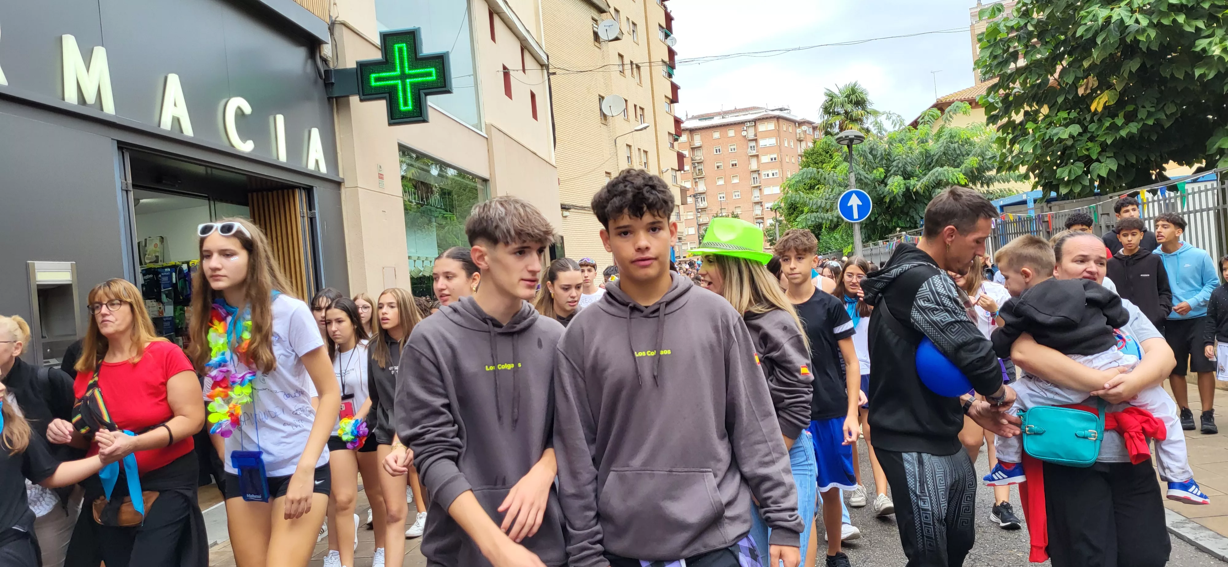 Codetazo infantil con el que Monzón ha iniciado las fiestas de San Mateo 2024. Foto Mercedes Manterola