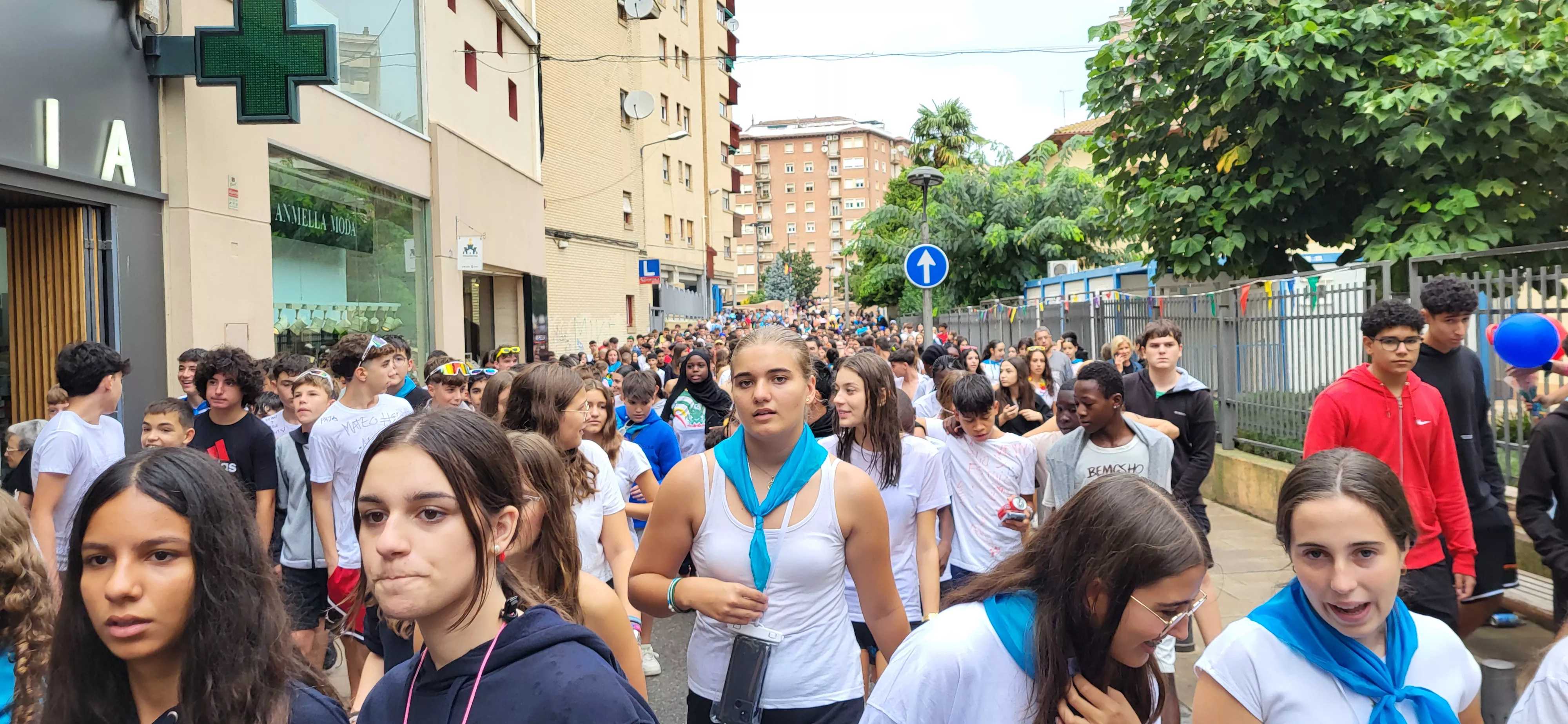 Codetazo infantil con el que Monzón ha iniciado las fiestas de San Mateo 2024. Foto Mercedes Manterola