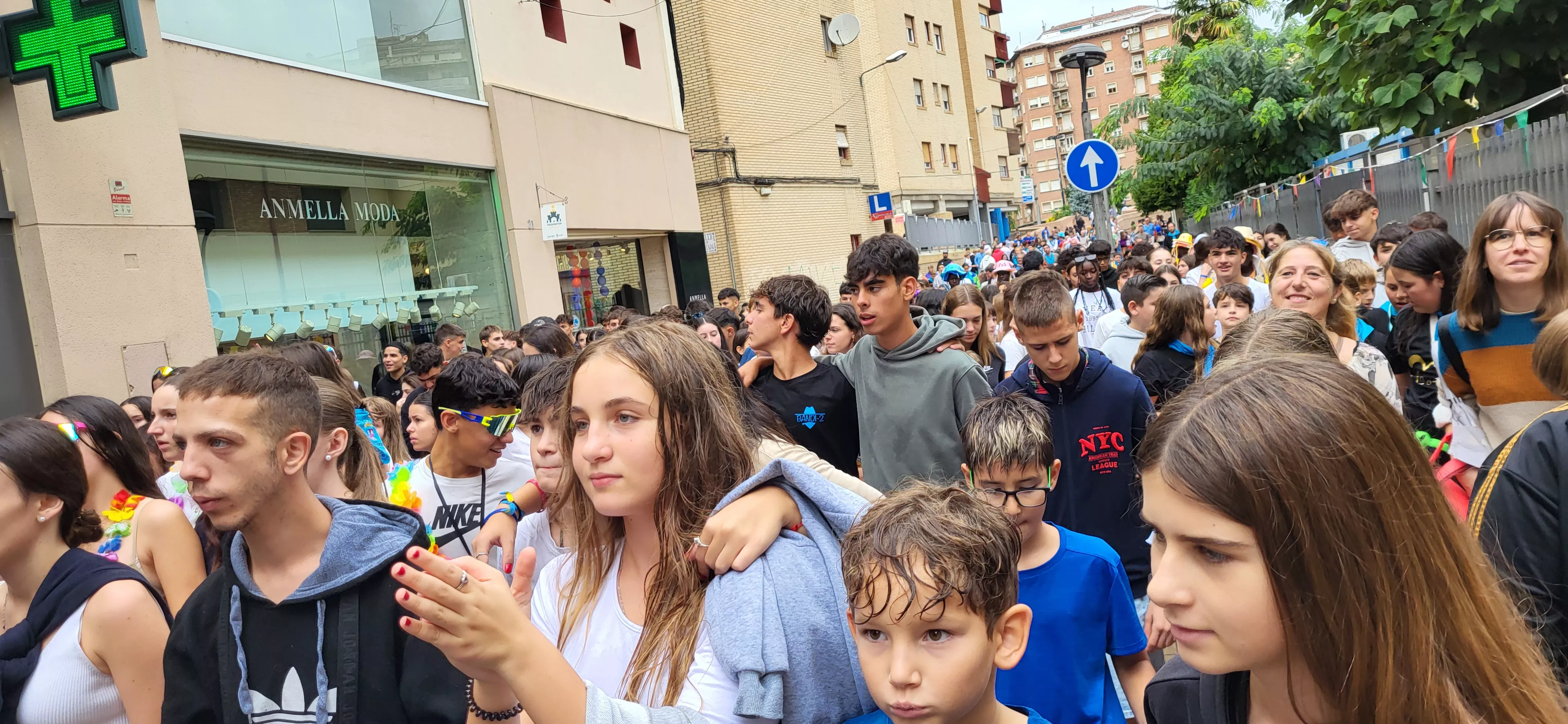 Codetazo infantil con el que Monzón ha iniciado las fiestas de San Mateo 2024. Foto Mercedes Manterola