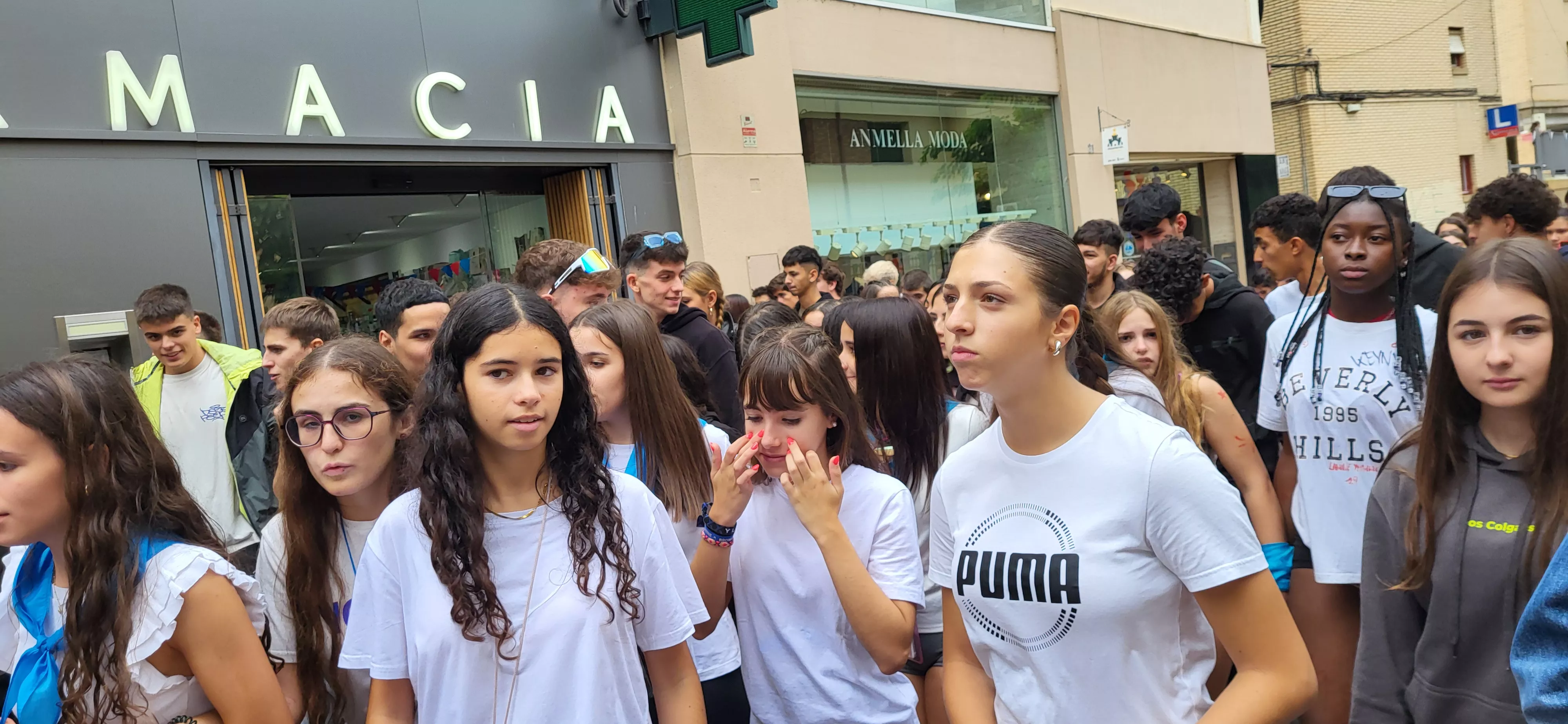Codetazo infantil con el que Monzón ha iniciado las fiestas de San Mateo 2024. Foto Mercedes Manterola