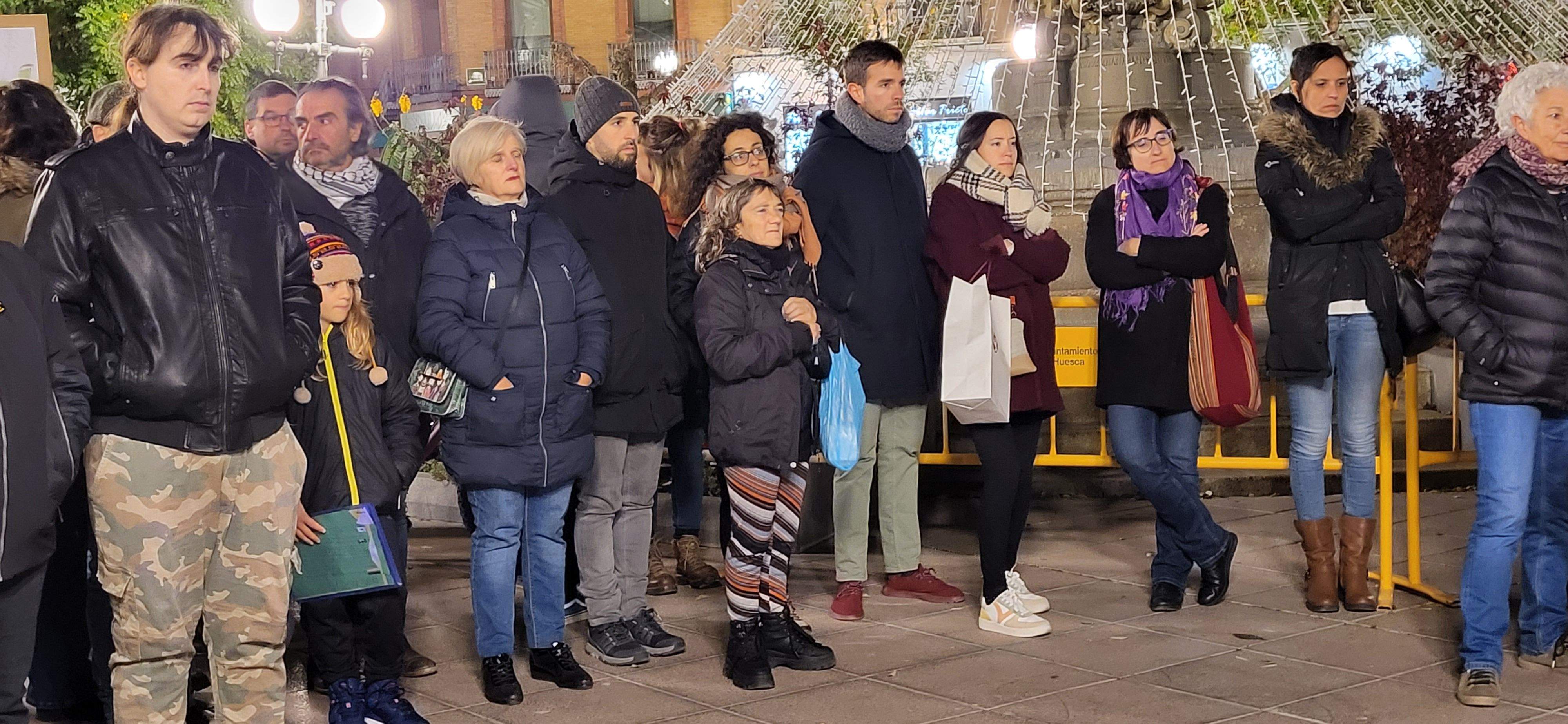 Concentración por el fin de la violencia contra las mujeres en Huesca