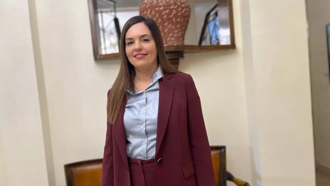 La profesora del Campus de Huesca Carmen Zavala. Foto Mercedes Manterola La profesora del Campus de Huesca Carmen Zavala. Foto Mercedes Manterola