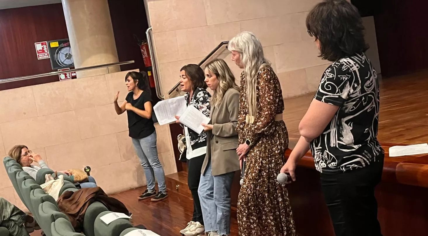 Participación de Alzhéimer Huesca en la Muestra de Cine Realizado por Mujeres. Foto Mercedes Manterola