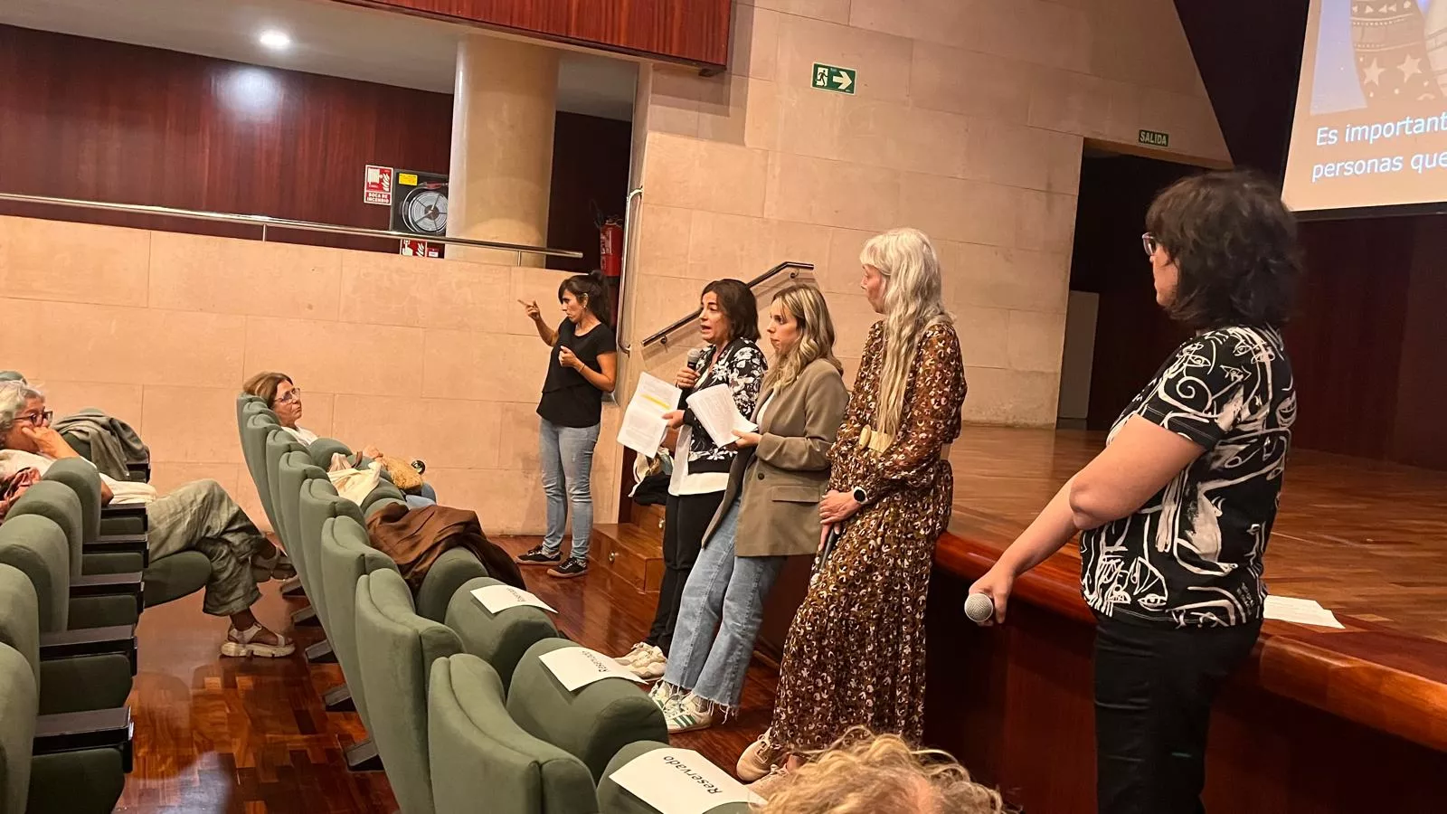 Participación de Alzhéimer Huesca en la Muestra de Cine Realizado por Mujeres. Foto Mercedes Manterola