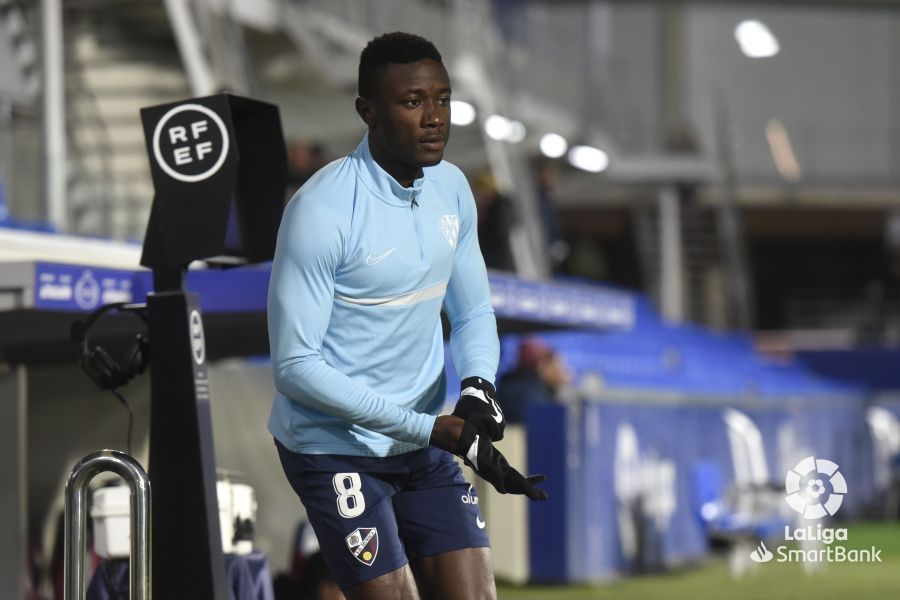 Imágenes del partido entre el Huesca y el Sporting. Foto La Liga