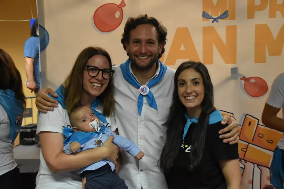 Participantes en "Mi primer San Mateo" de las fiestas de Monzón.