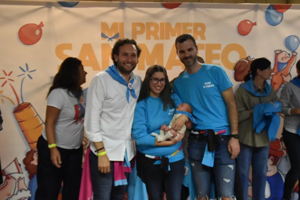 Participantes en "Mi primer San Mateo" de las fiestas de Monzón.