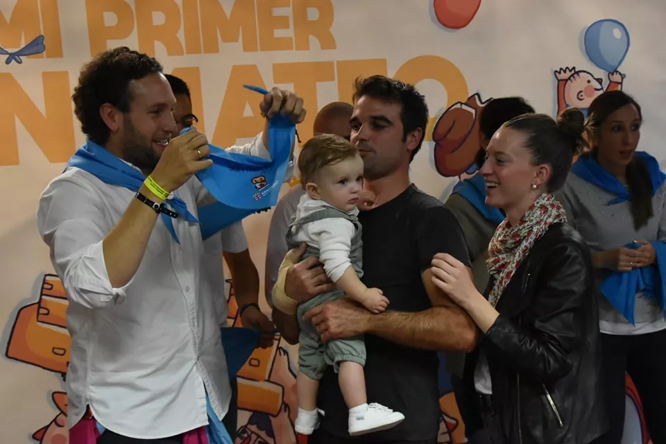 Participantes en "Mi primer San Mateo" de las fiestas de Monzón.