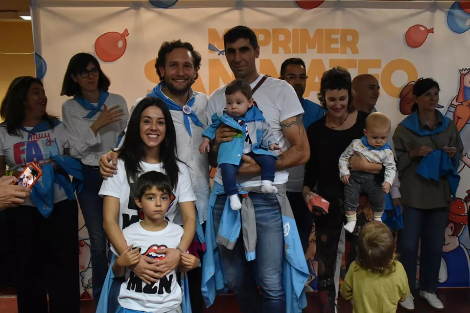 Participantes en "Mi primer San Mateo" de las fiestas de Monzón.