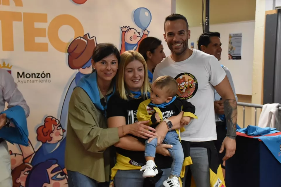 Participantes en "Mi primer San Mateo" de las fiestas de Monzón.