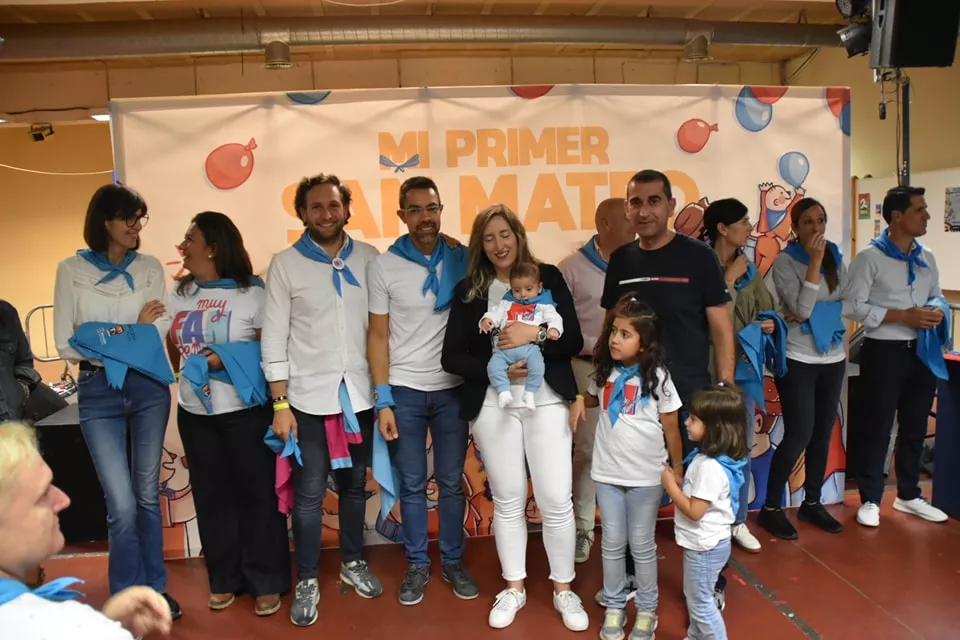 Participantes en "Mi primer San Mateo" de las fiestas de Monzón.