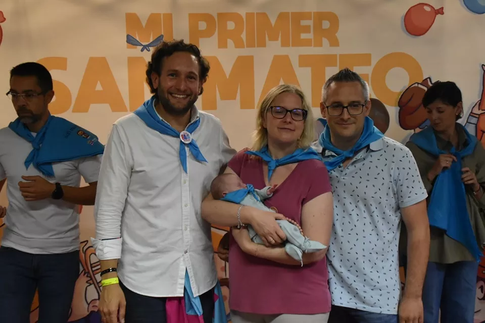 Participantes en "Mi primer San Mateo" de las fiestas de Monzón.