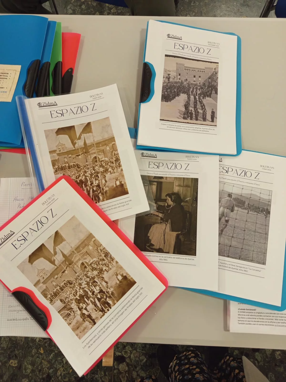 Exposición de la historia educativa de Ayerbe.