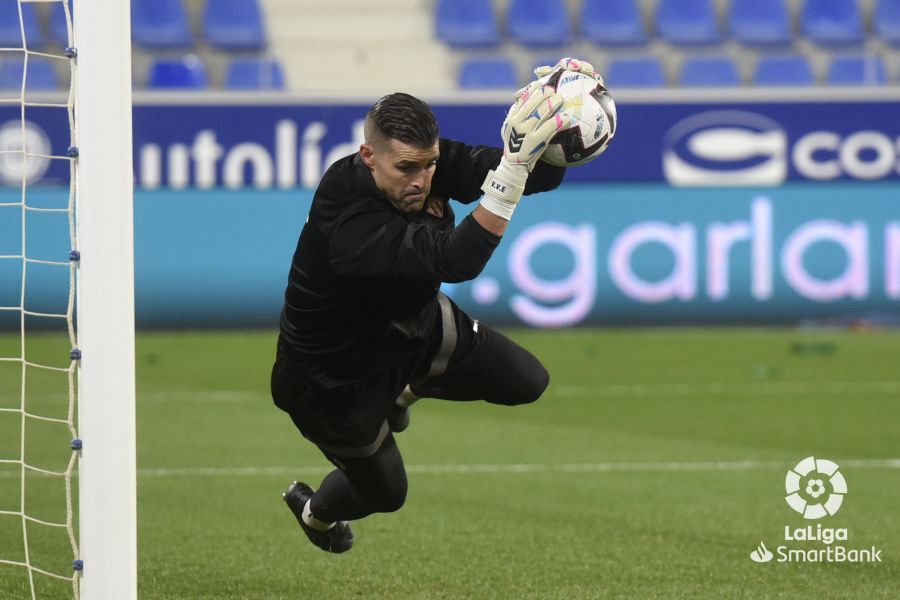 Imágenes del partido entre el Huesca y el Sporting. Foto La Liga
