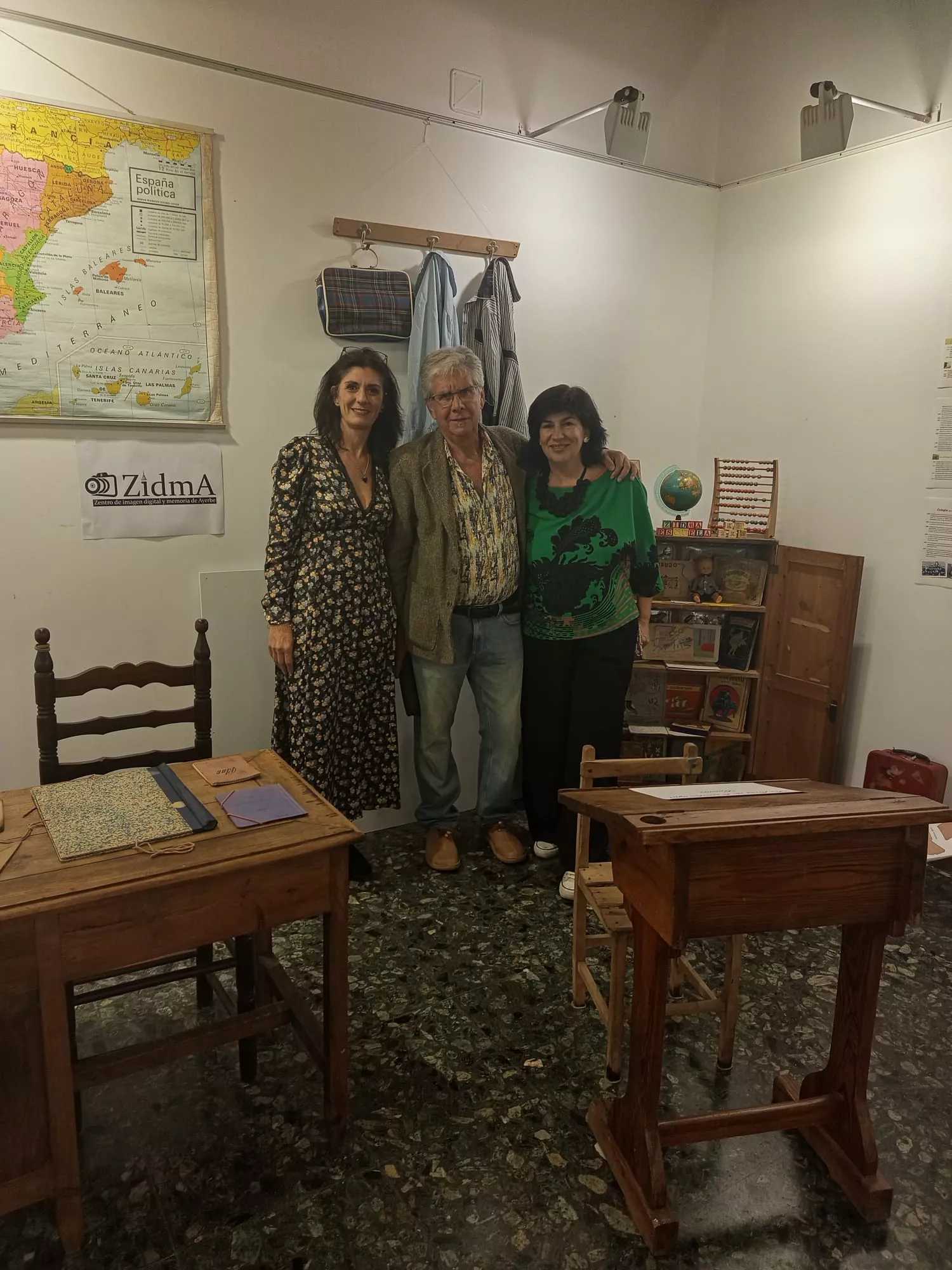 Exposición de la historia educativa de Ayerbe.