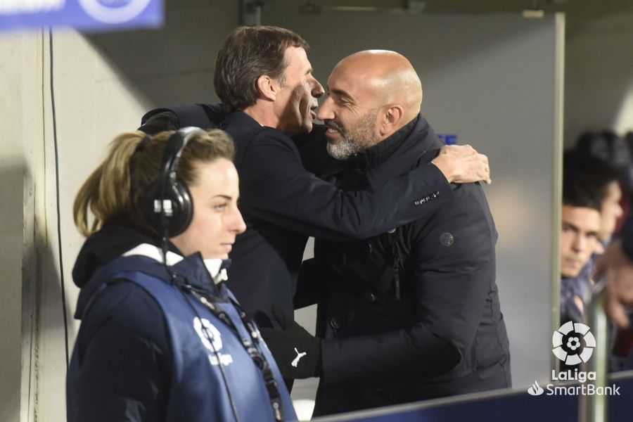 Imágenes del partido entre el Huesca y el Sporting. Foto La Liga