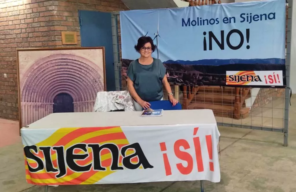 Recogida de firmas de Sijena Sí contra el proyecto Octante de Forestalia