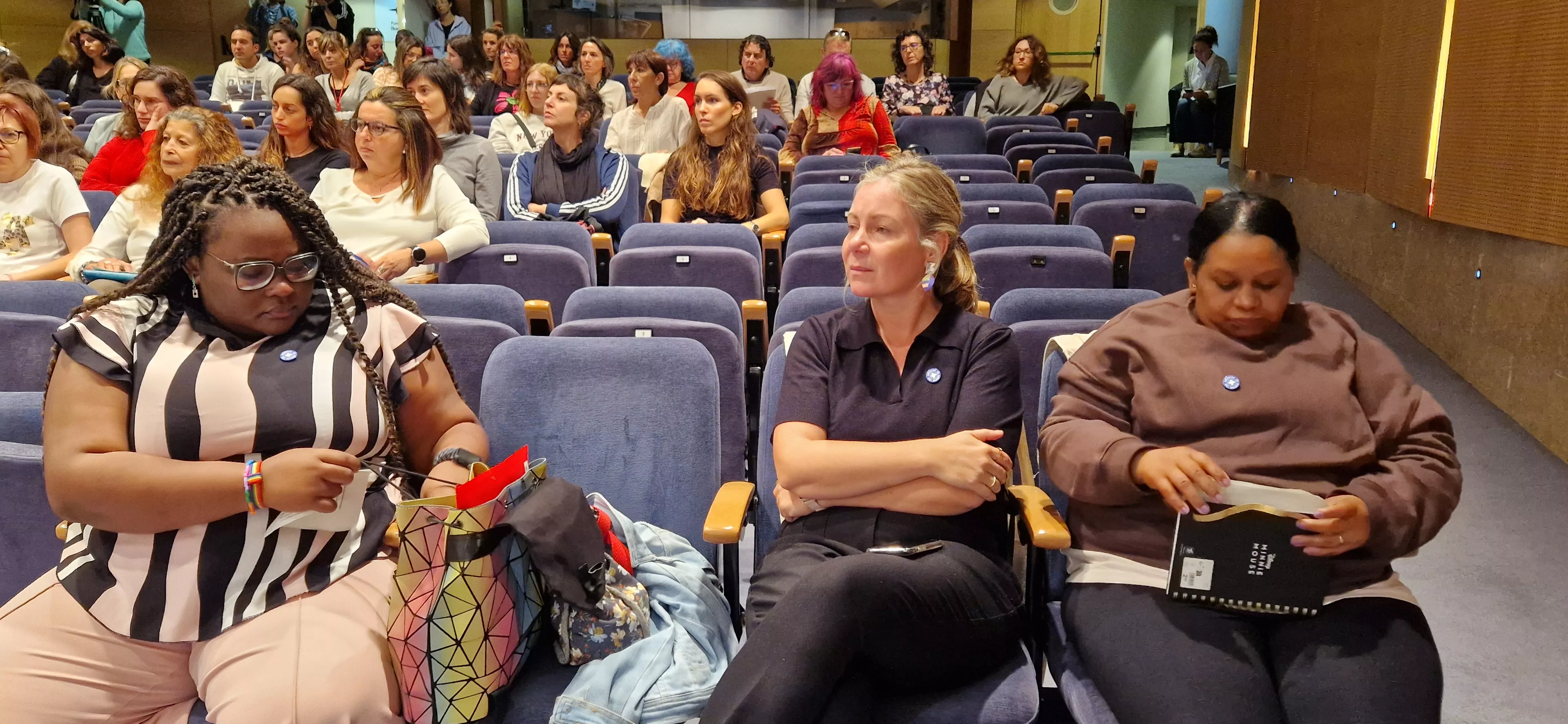 Erika Larraga.  Jornadas de Médicos del Mundo en Huesca sobre prostitución, trata y explotación sexual. Foto Myriam Martínez