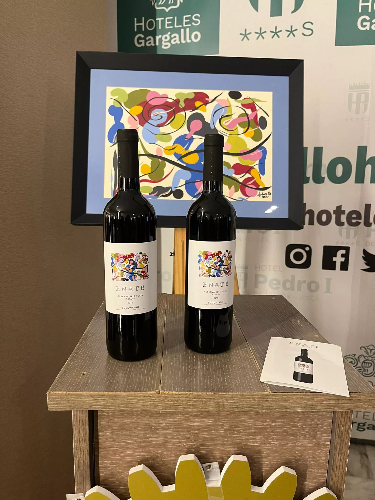 Presentación del Vino Solidario de Enate del Rotary Club