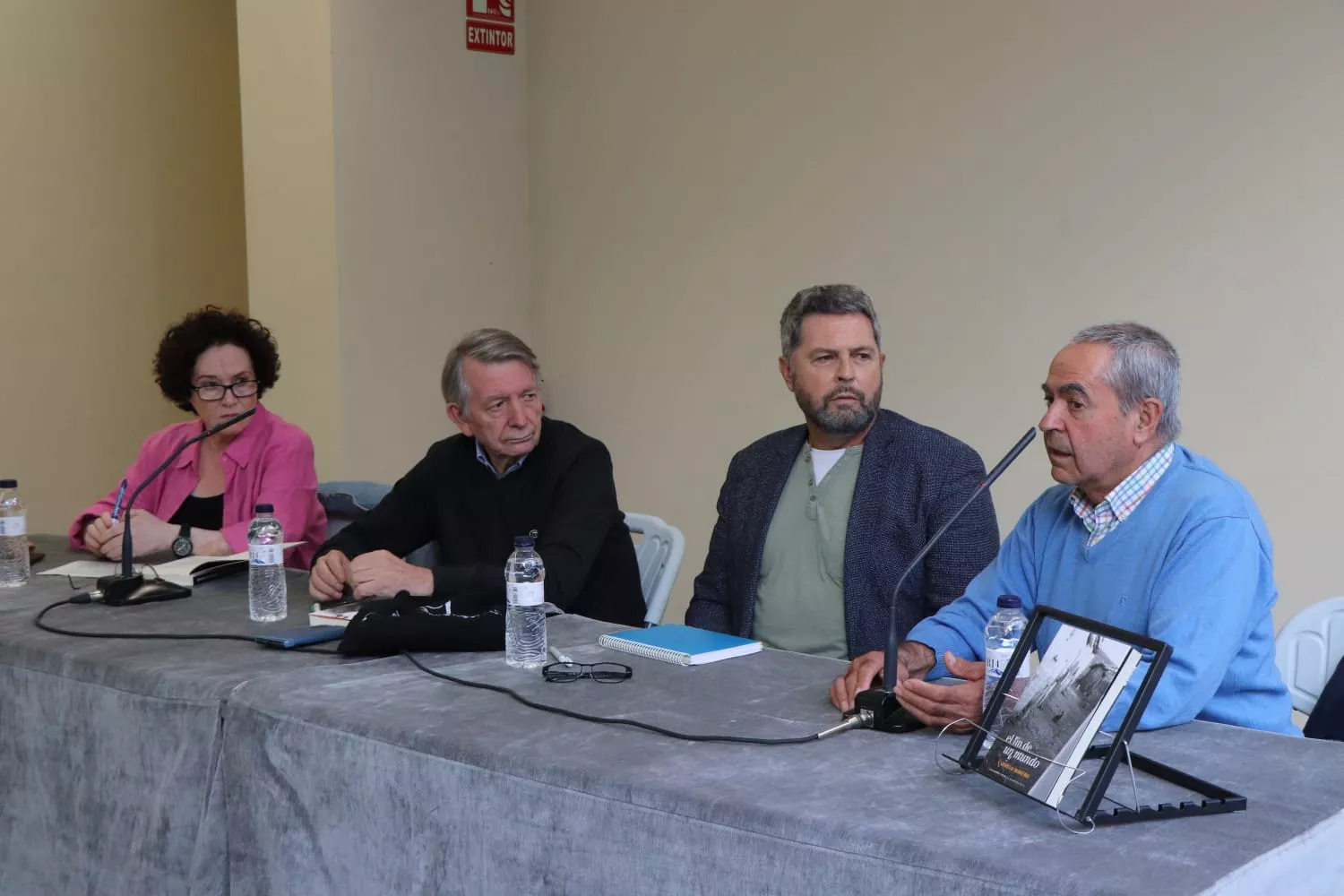 Carmen Frías, Carmelo Romero, Alberto Sabio y Miguel Escartín. Foto Quino Escartín Foto Quino Escartín 