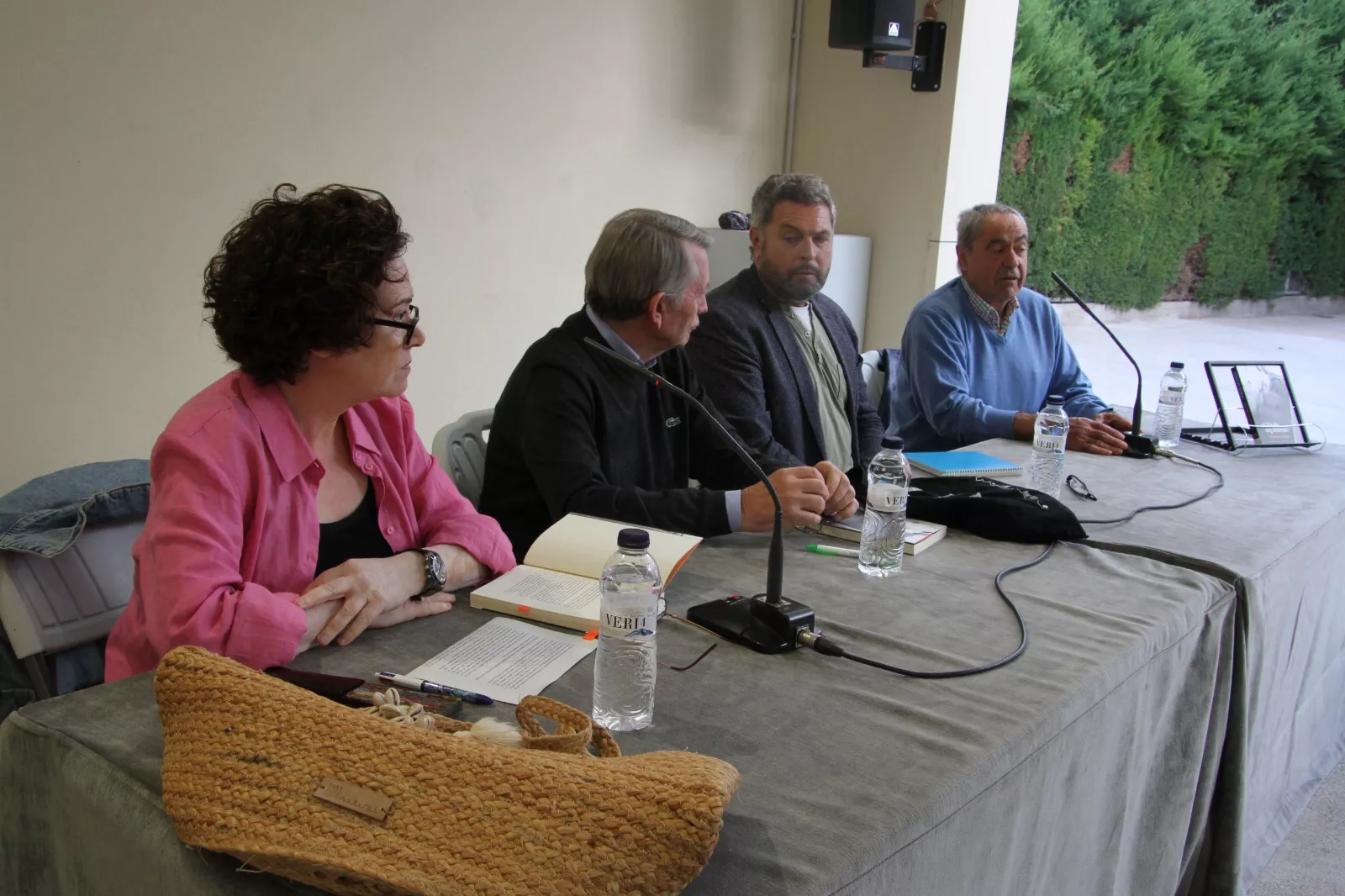 Carmen Frías, Carmelo Romero, Alberto Sabio y Miguel Escartín. Foto Carlos Neofato