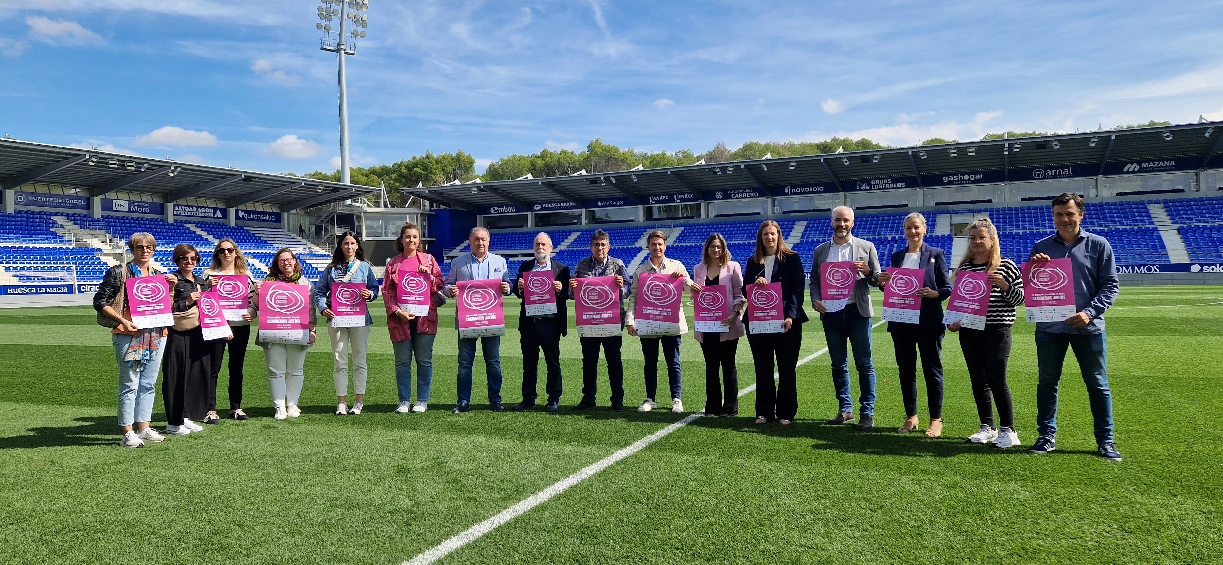 Presentación de la X Carrera Huesca contra el Cáncer. Foto Myriam Martínez