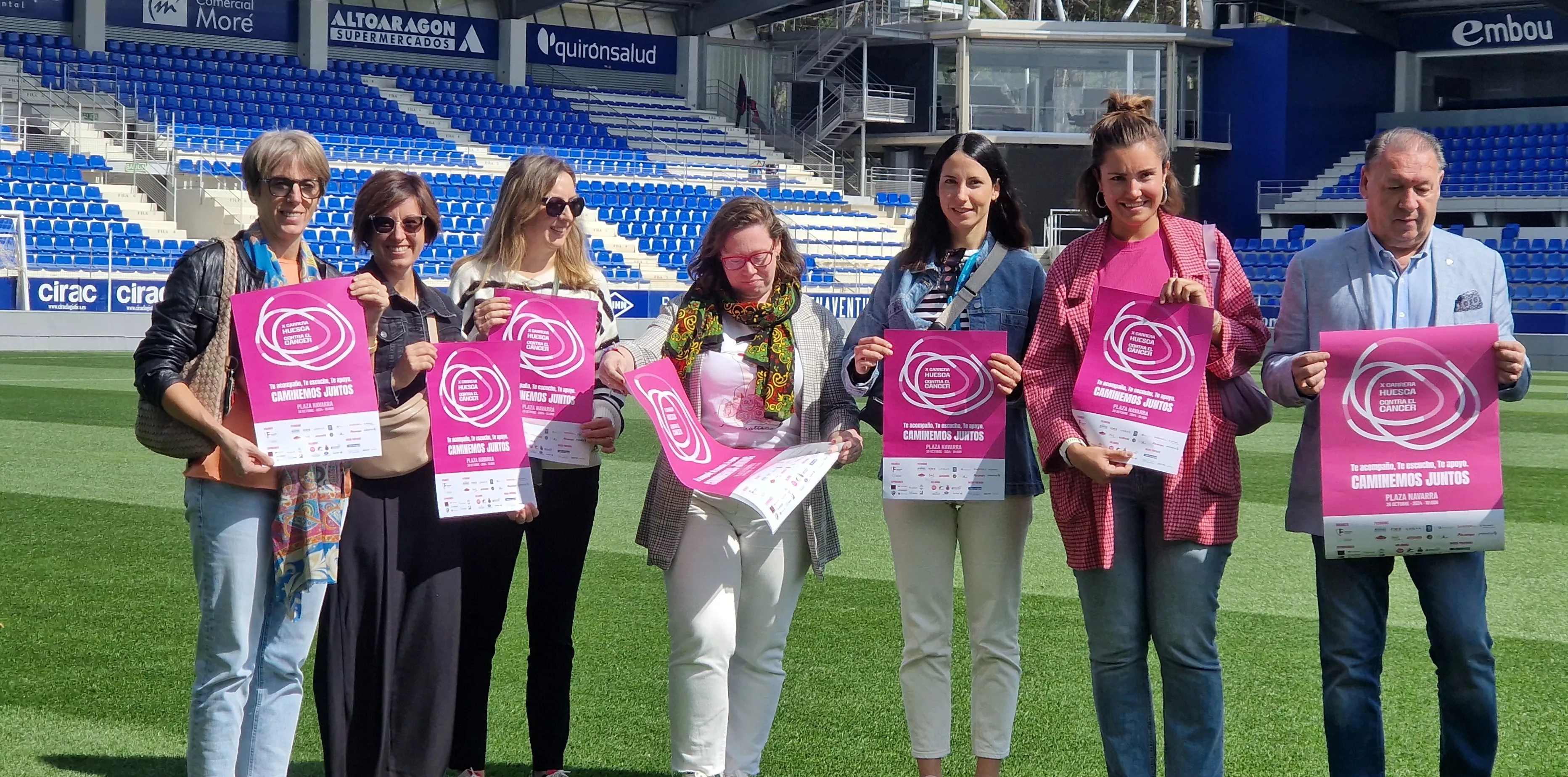 Presentación de la X Carrera Huesca contra el Cáncer. Foto Myriam Martínez