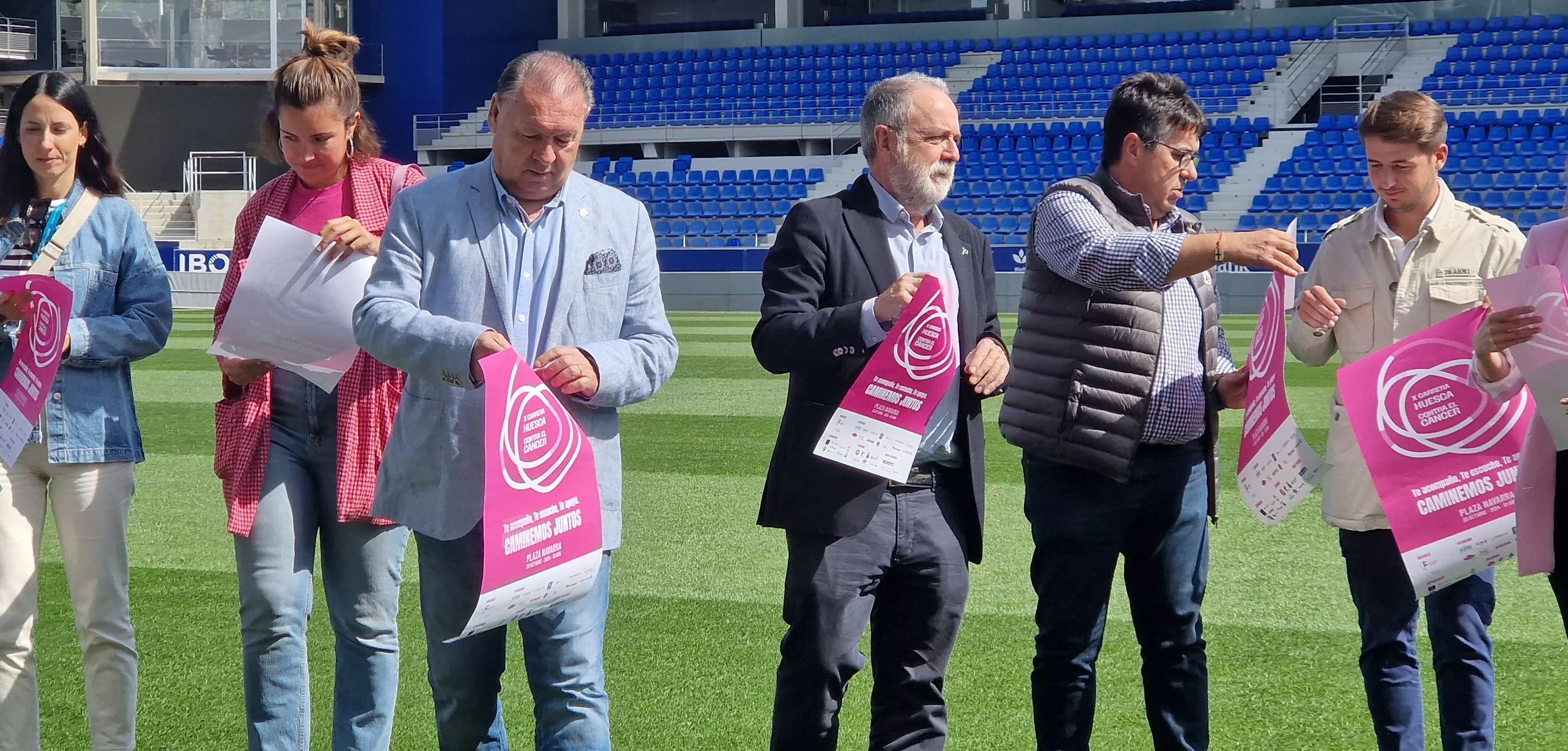 Presentación de la X Carrera Huesca contra el Cáncer. Foto Myriam Martínez