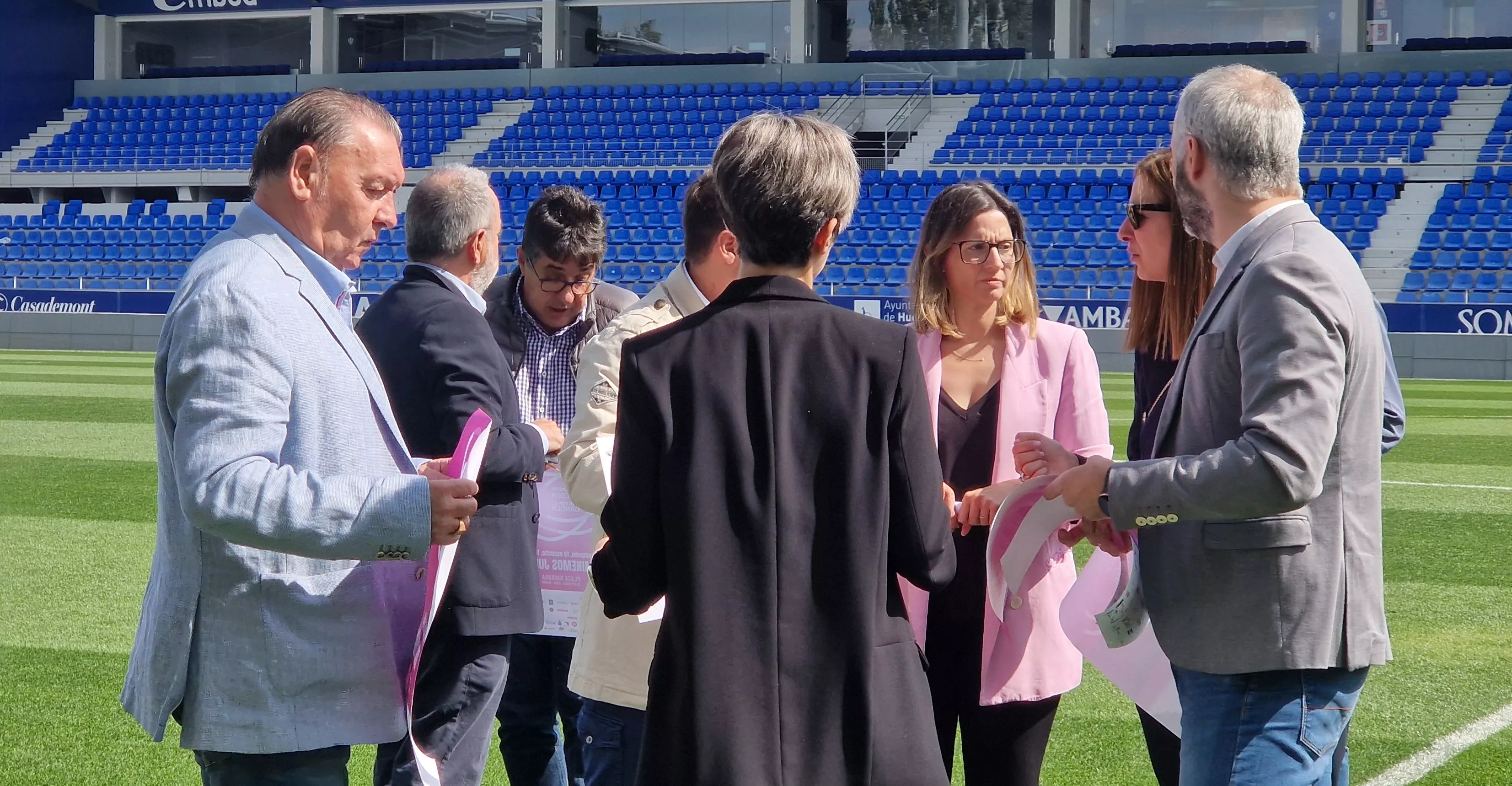 Presentación de la X Carrera Huesca contra el Cáncer. Foto Myriam Martínez
