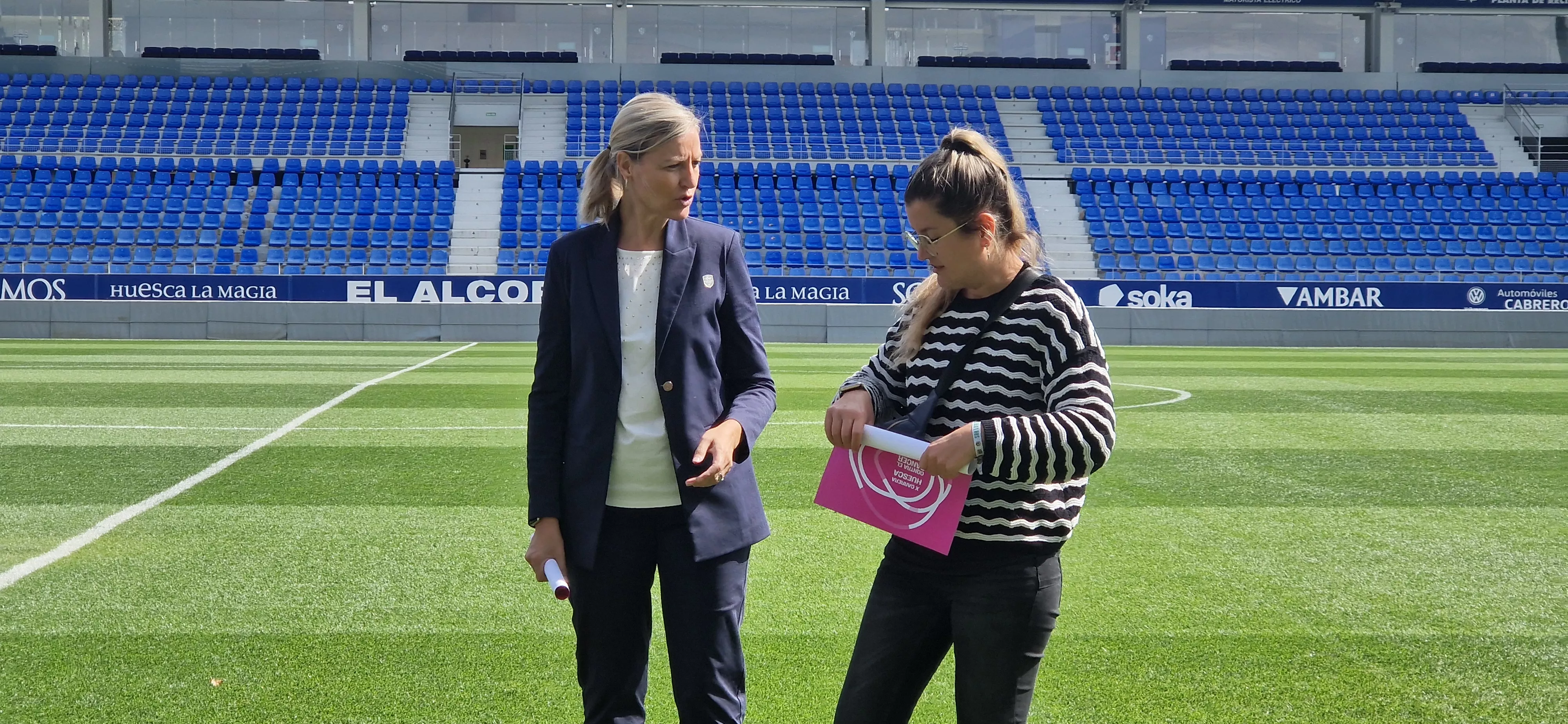 Presentación de la X Carrera Huesca contra el Cáncer. Foto Myriam Martínez