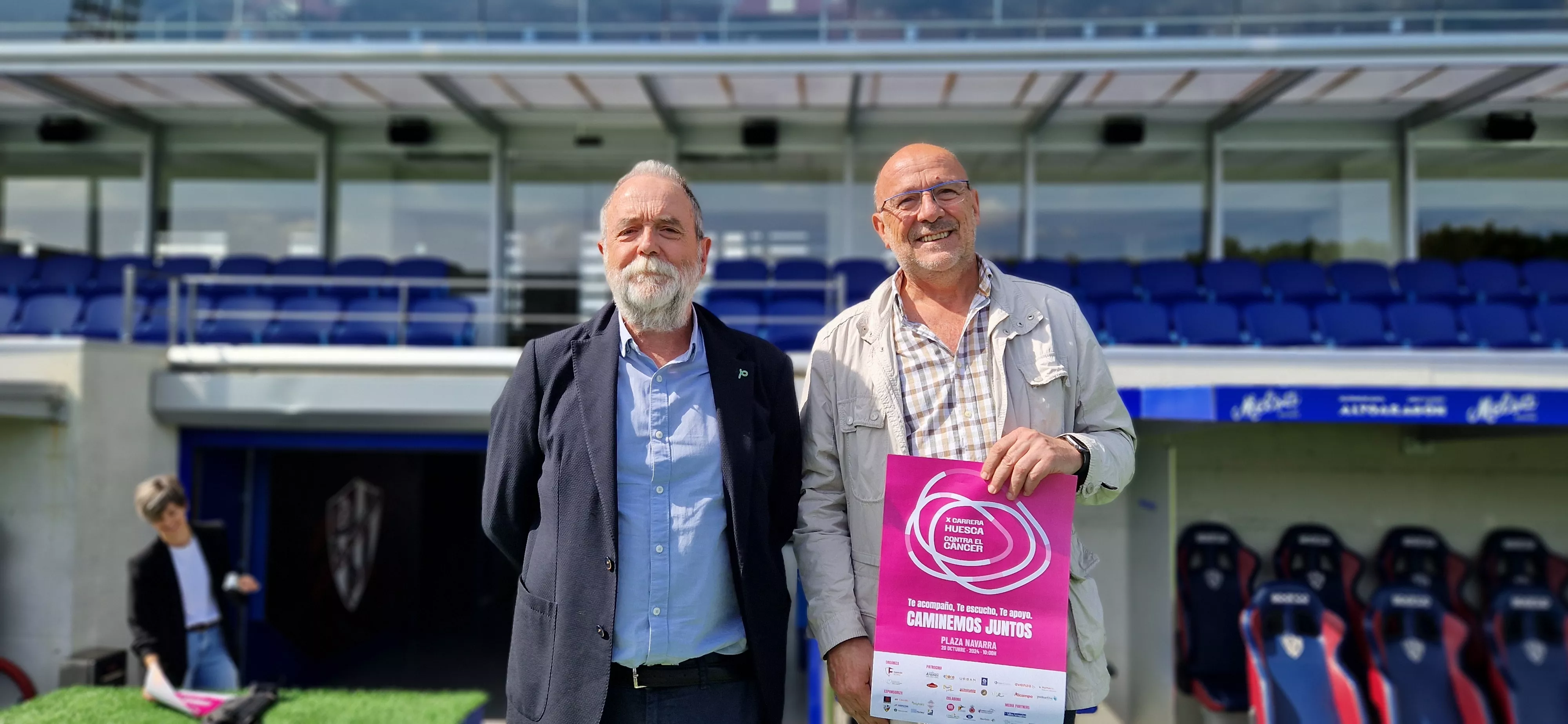 Presentación de la X Carrera Huesca contra el Cáncer. Foto Myriam Martínez