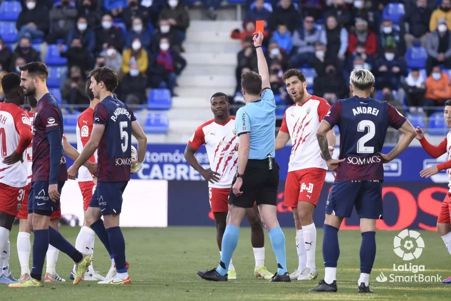 La última vez que Huesca y Almería se vieron las caras empataron a uno. Foto LaLiga