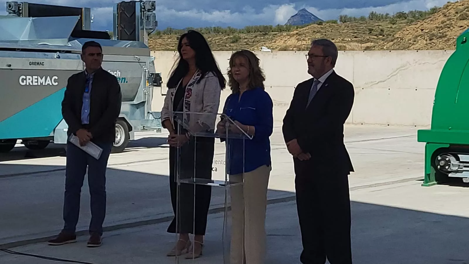 Inauguración de la planta de compostaje de Grhusa en Huesca