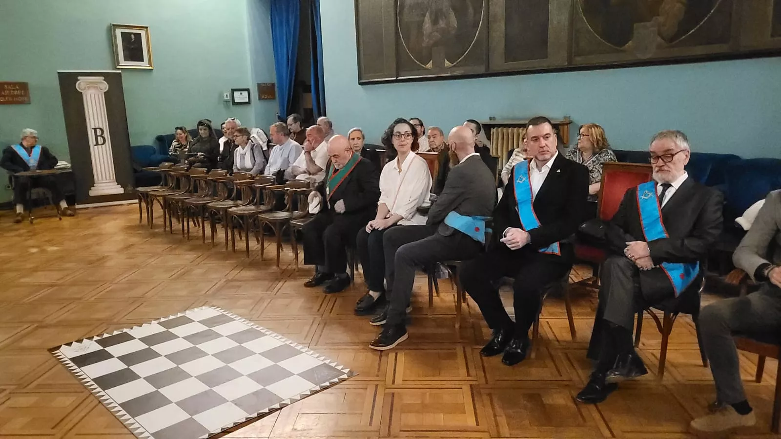 Tenida Blanca Abierta en Huesca de la Logia masónica Unión Sincera del Cierzo de Aragoza