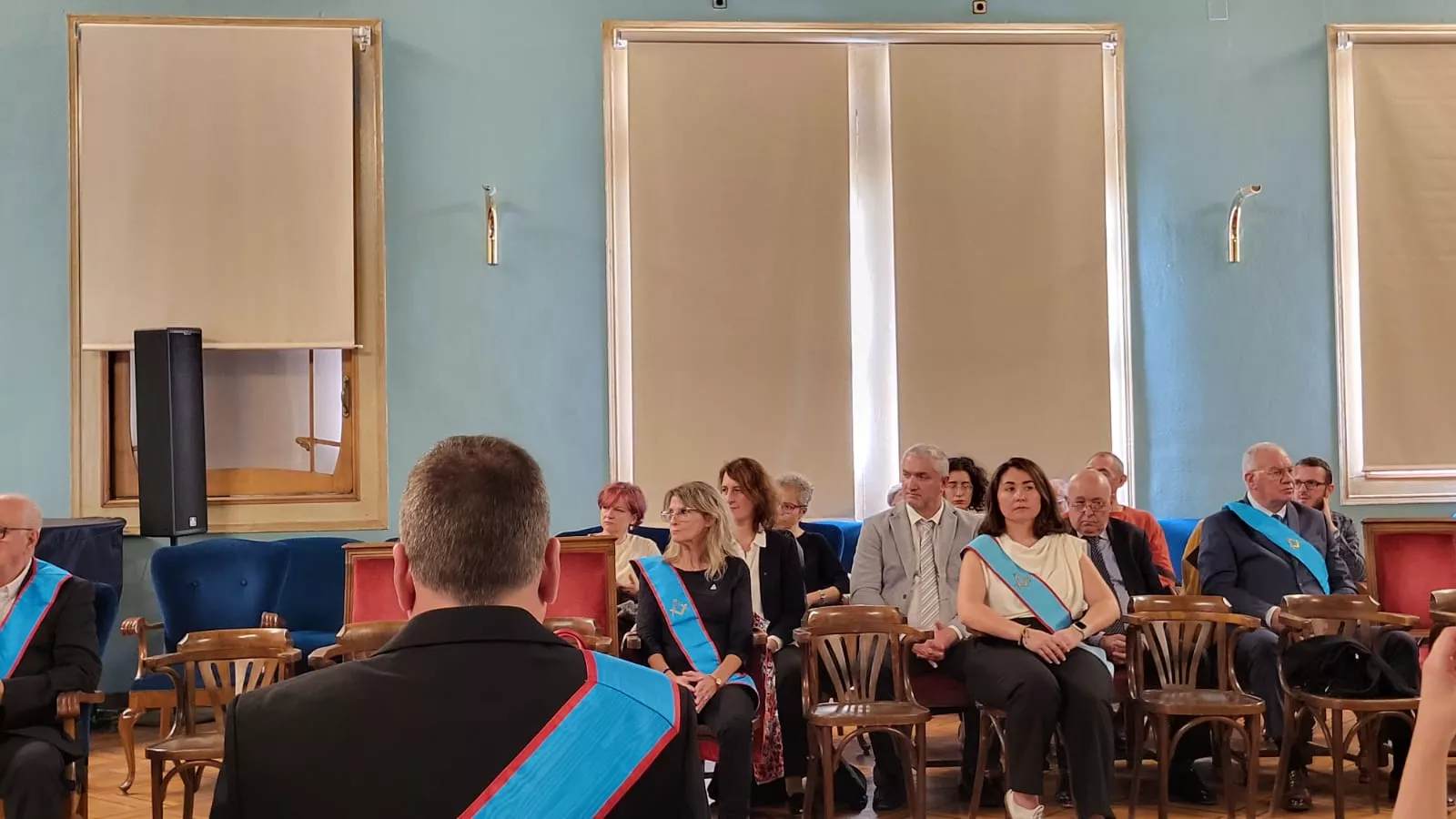 Tenida Blanca Abierta en Huesca de la Logia masónica Unión Sincera del Cierzo de Aragoza