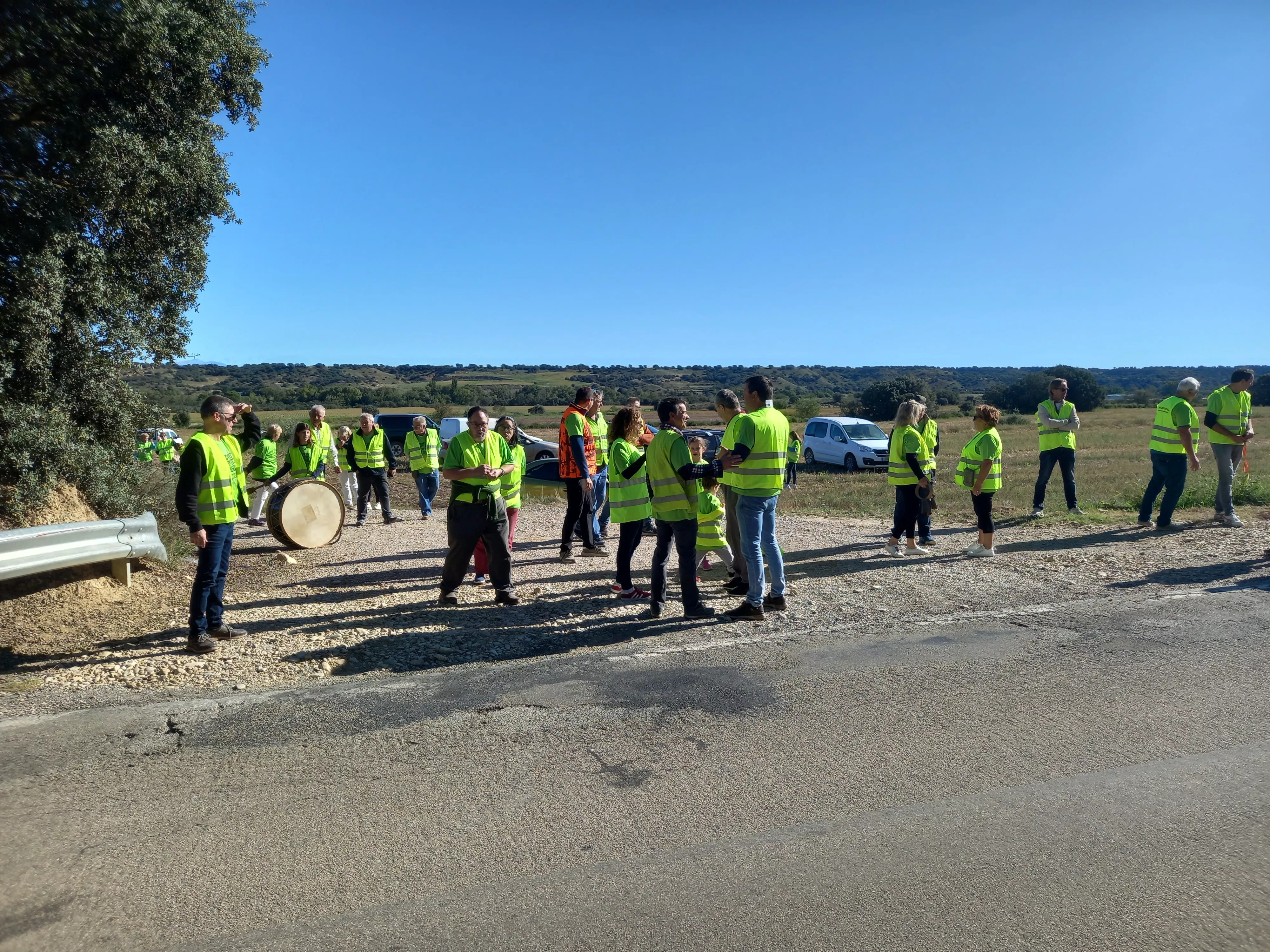 Manifestación en Salillas contra los sectores X y XI del Canal del Flumen