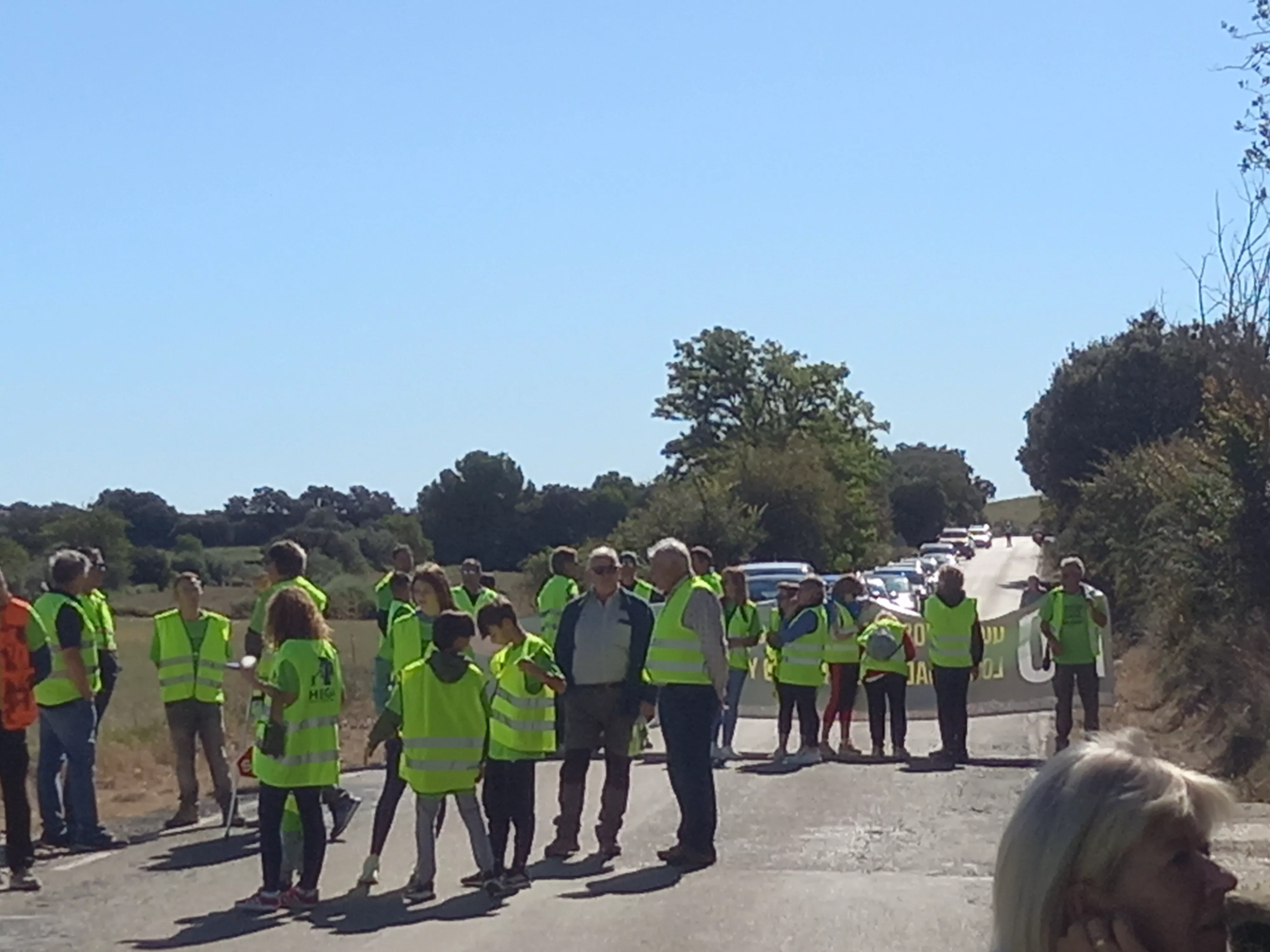 Manifestación en Salillas contra los sectores X y XI del Canal del Flumen