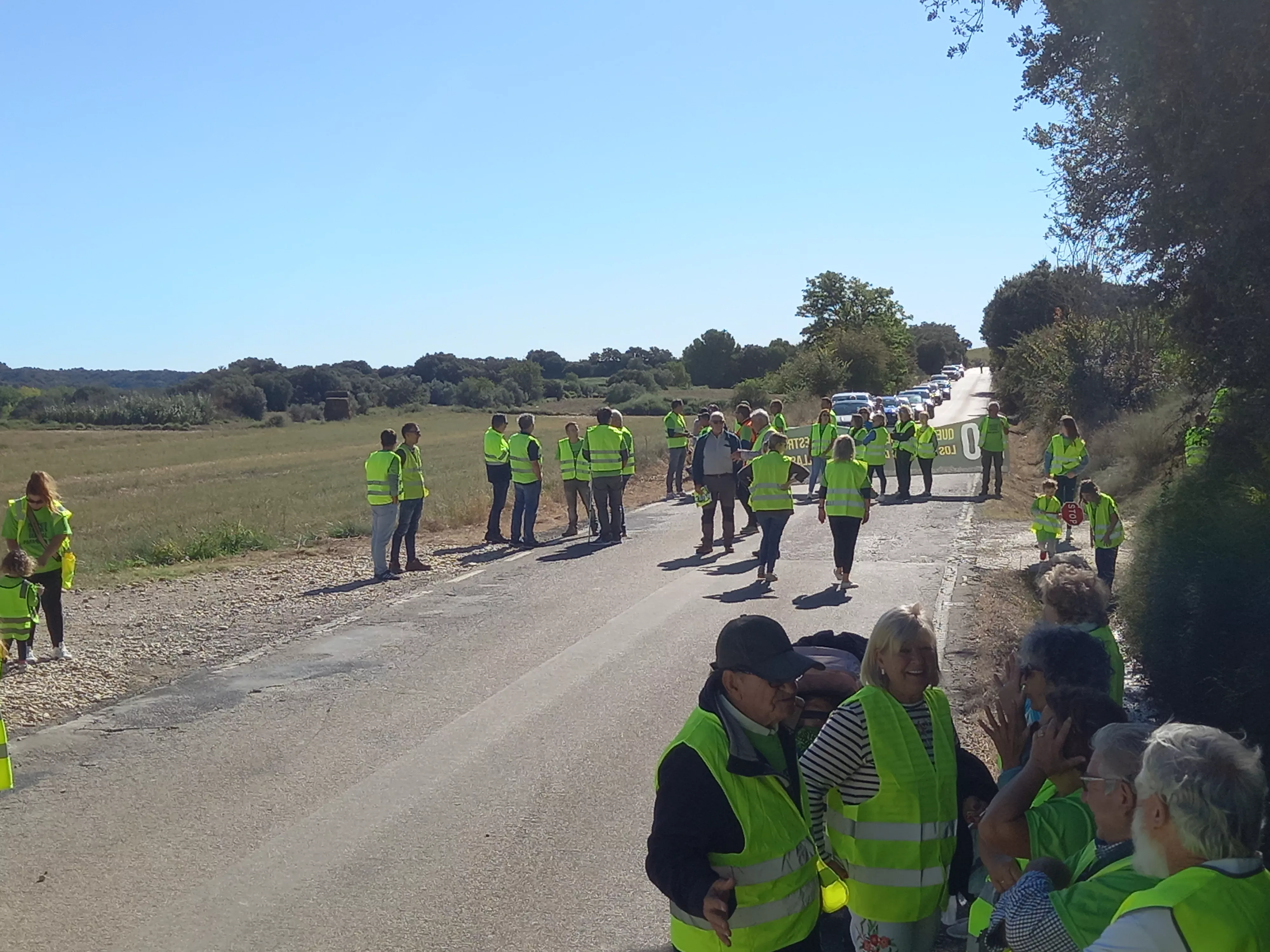 Manifestación en Salillas contra los sectores X y XI del Canal del Flumen