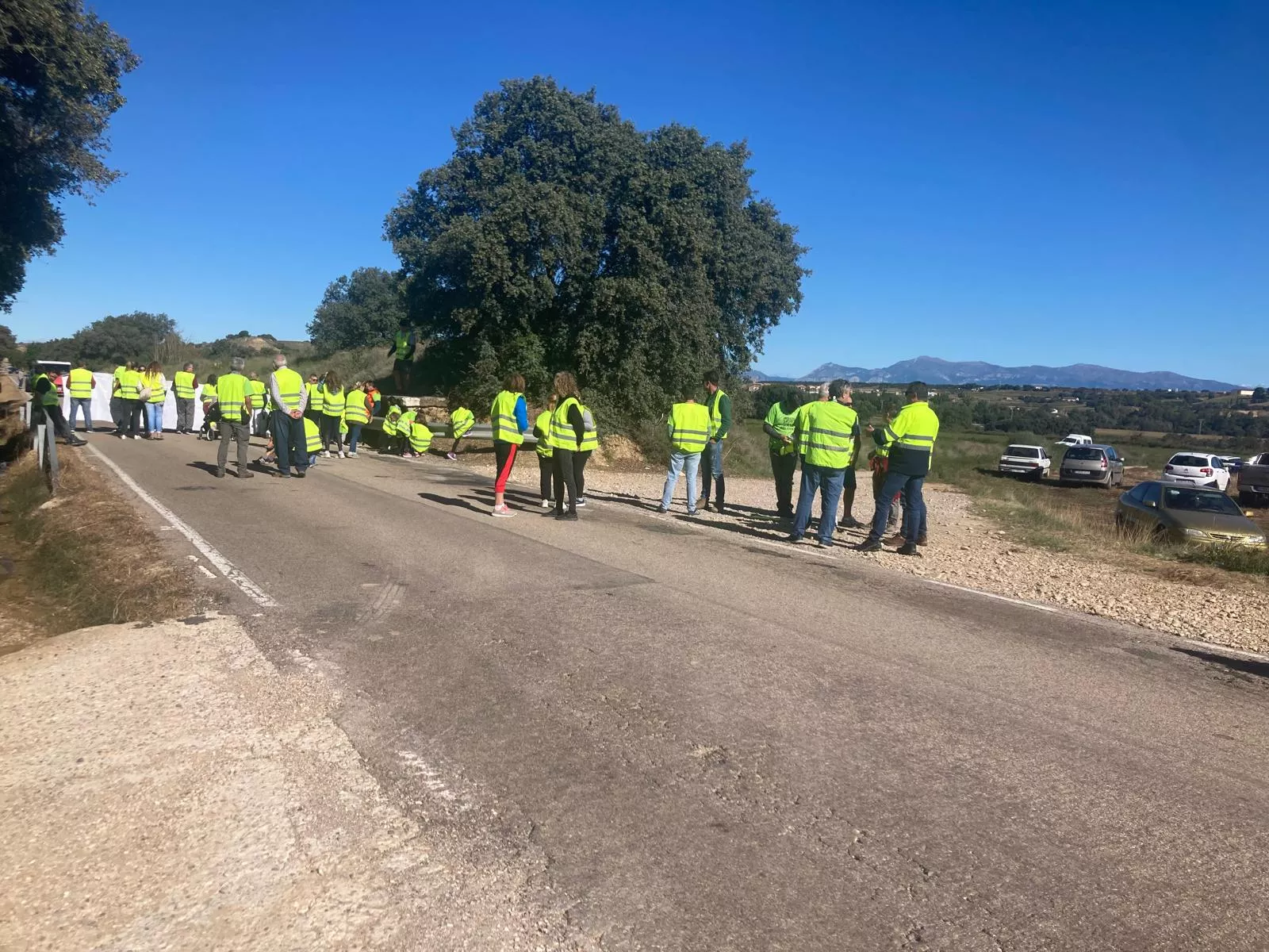 Manifestación en Salillas contra los sectores X y XI del Canal del Flumen