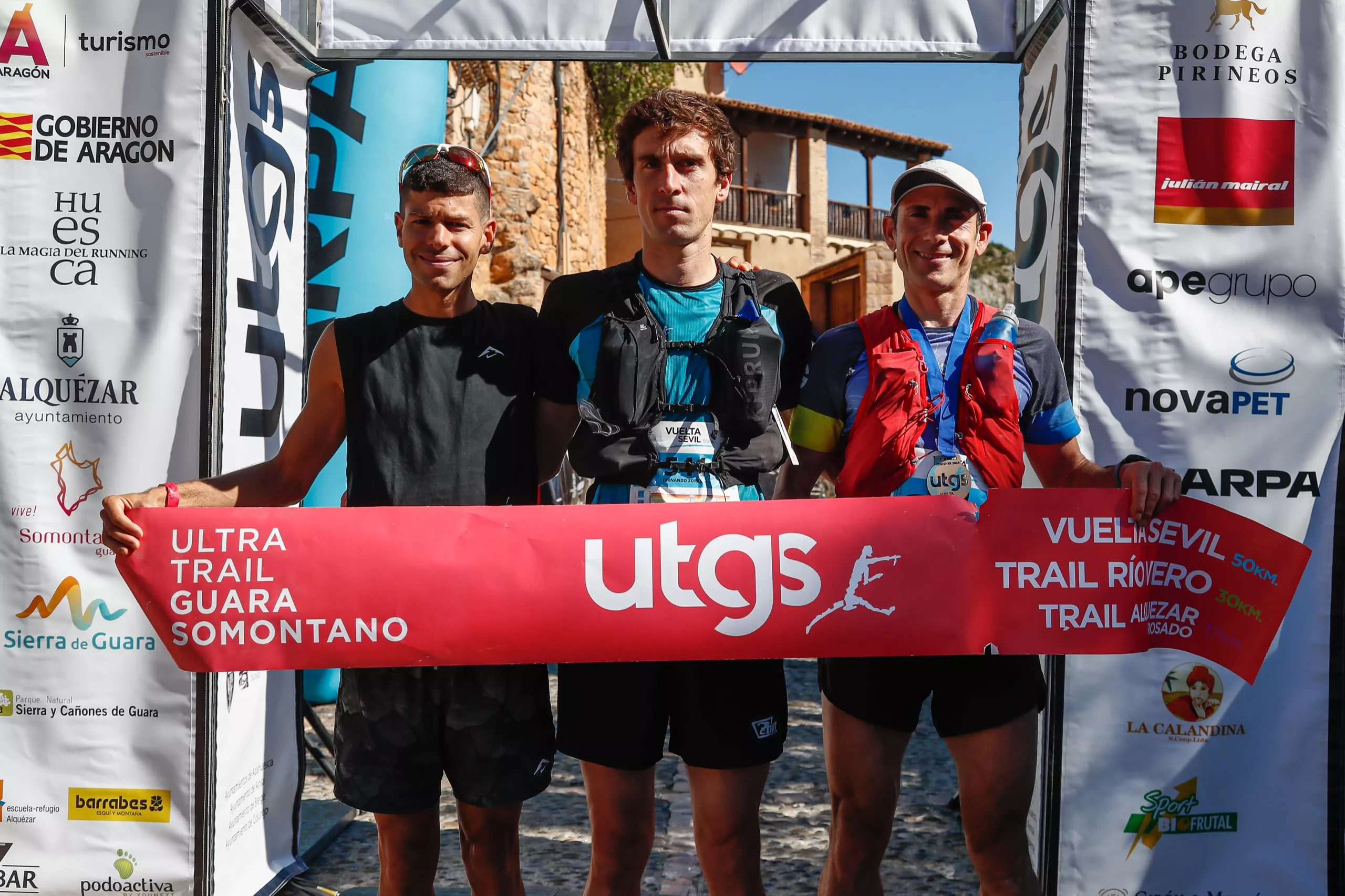 Podio masculino Vuelta Sevil 50km ©Canofotosport