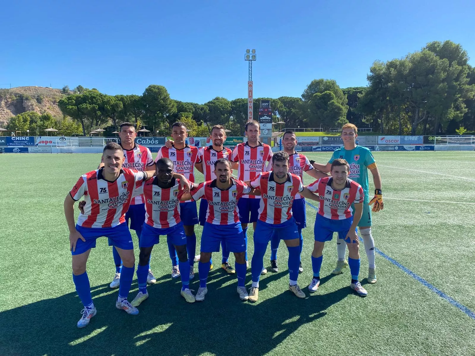 Once del Ontiñena en su visita a Fraga.