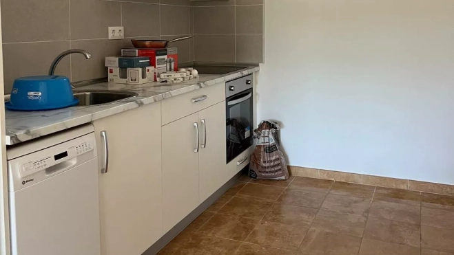 Cocina de la vivienda de Arro. Cocina de la vivienda de Arro.