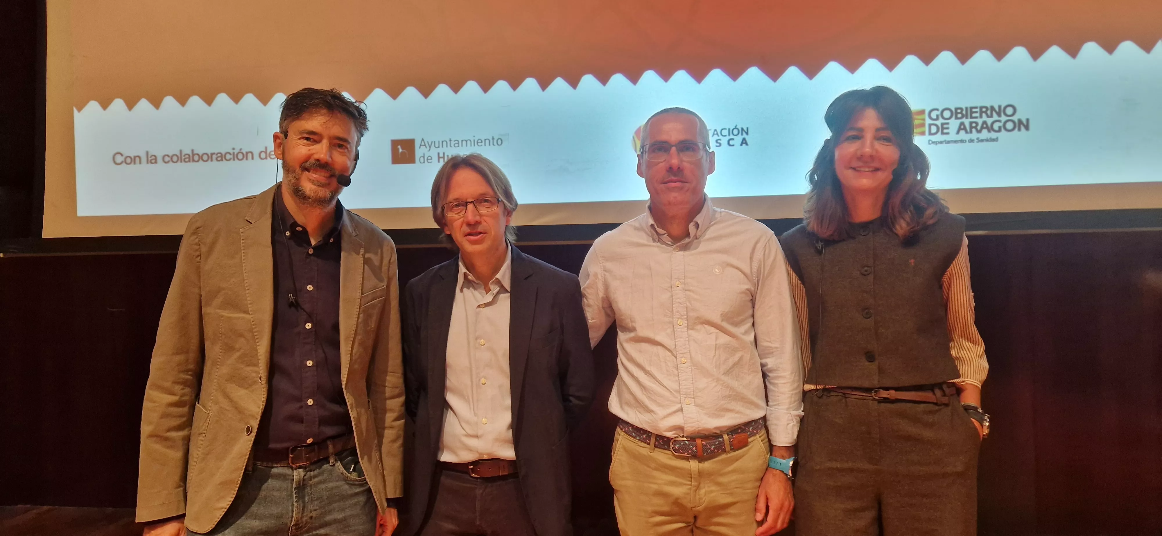 Guillermo Lahera, Javier Olivera, Sergio Benabarre y Esther Borras. Foto Myriam Martínez