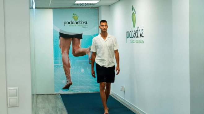 Análisis de la pisada de un jugador del Mallora Análisis de la pisada de un jugador del Mallora