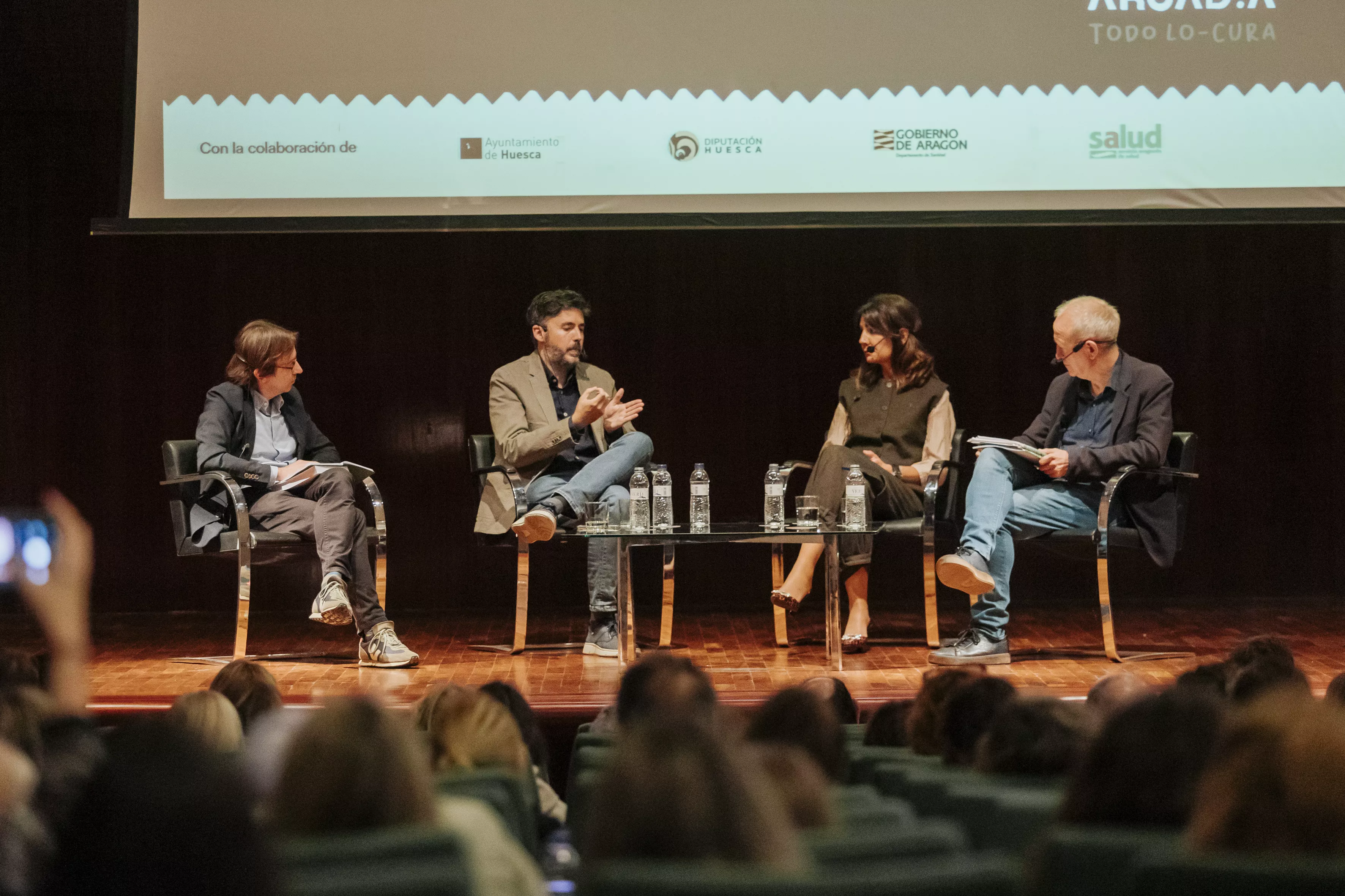 Javier Olivera, Guillermo Lahera, Esther Borrás y Carmelo Pelegrín. Foto Arcadia