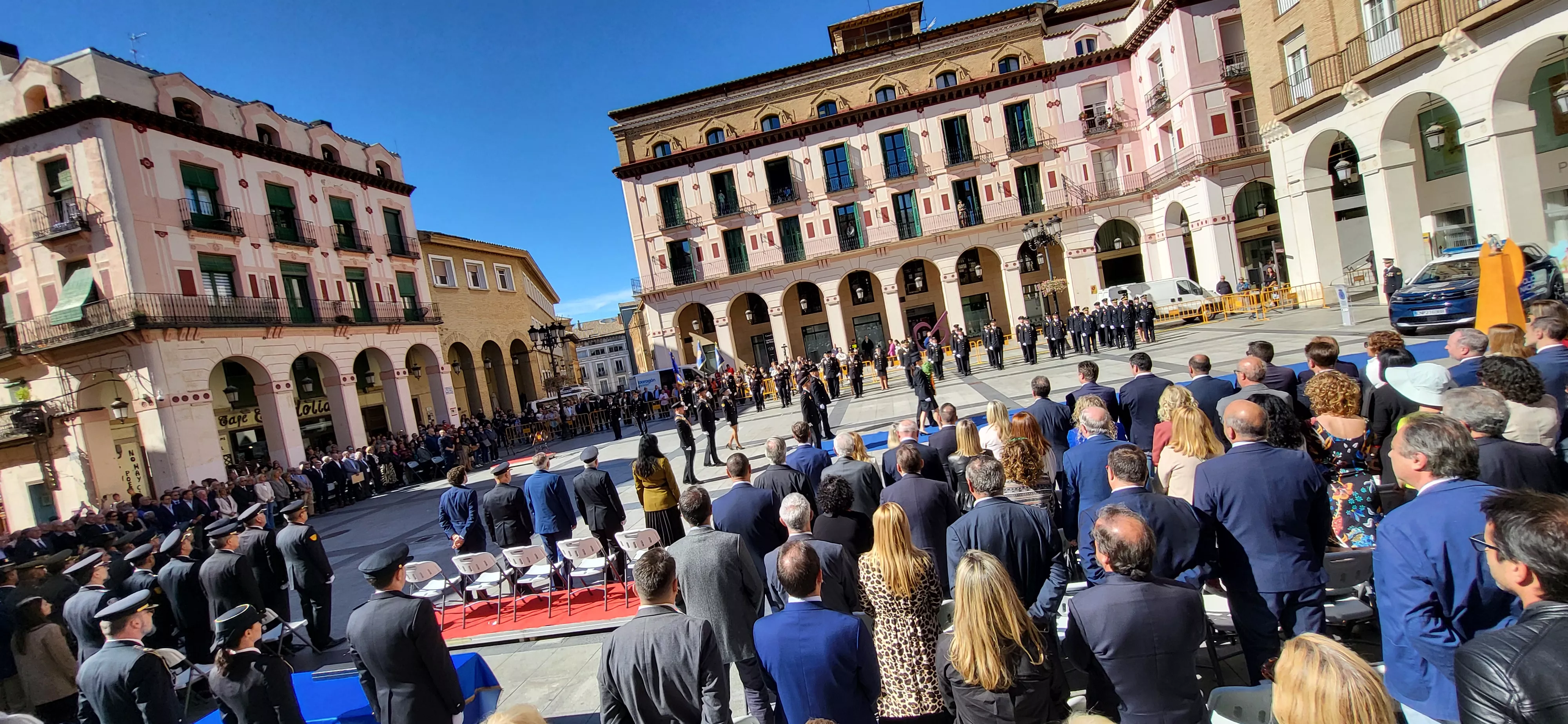 Celebración de la Policía Nacional de Huesca de la festividad de los Ángeles Custodios. Foto Mercedes Manterola