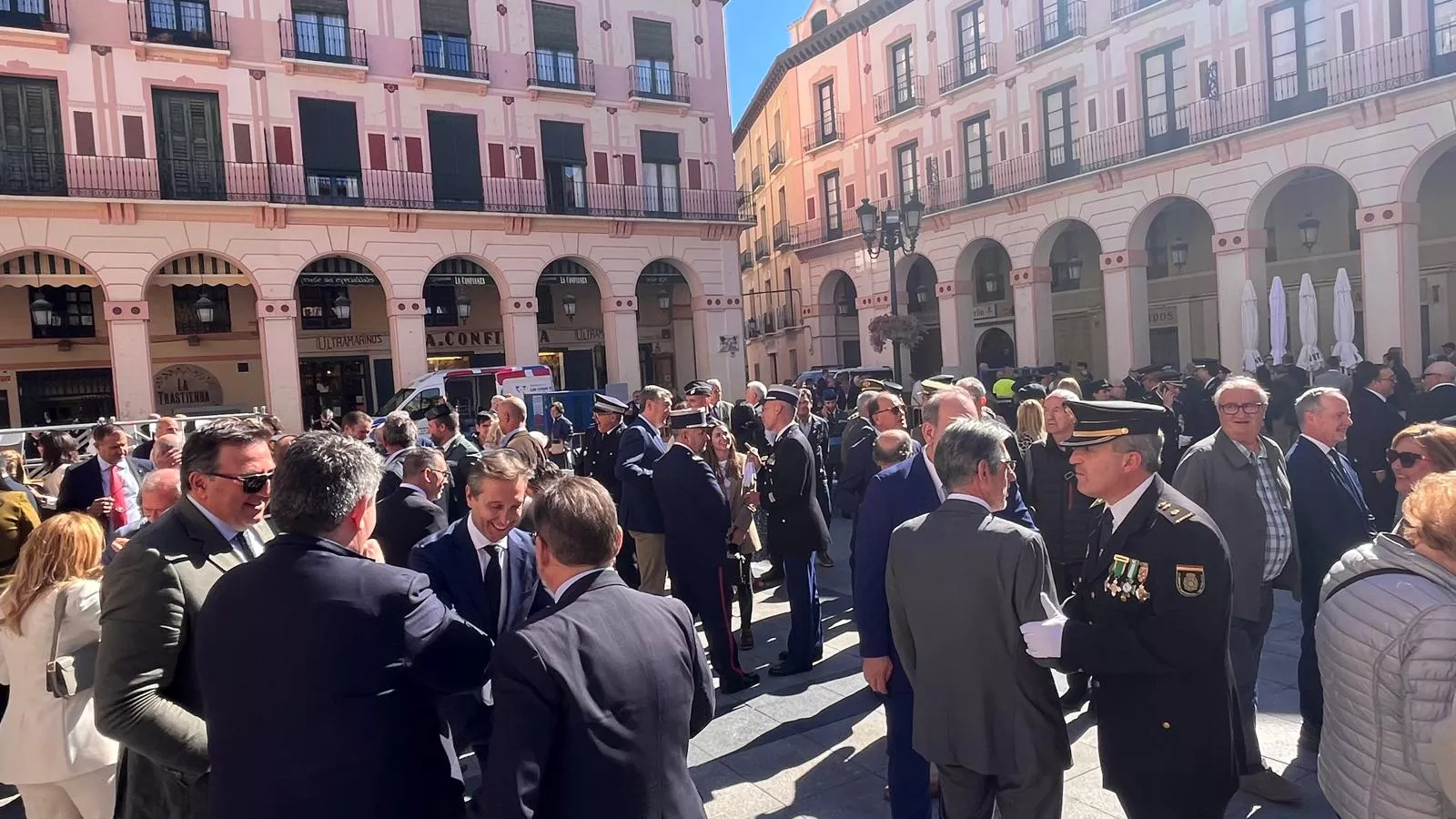 Celebración de la Policía Nacional de Huesca de la festividad de los Ángeles Custodios. Foto Mercedes Manterola