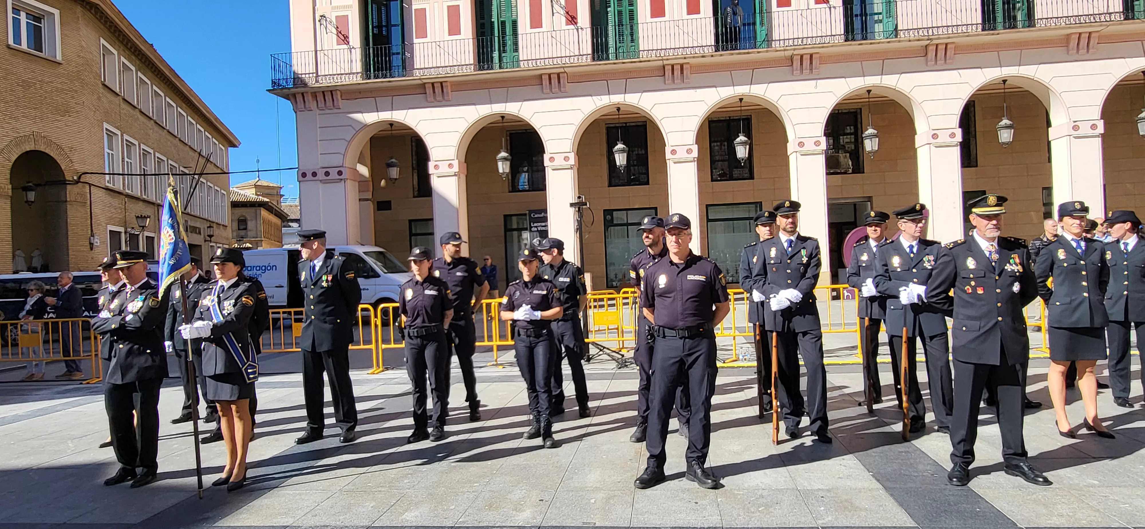 Celebración de la Policía Nacional de Huesca de la festividad de los Ángeles Custodios. Foto Mercedes Manterola