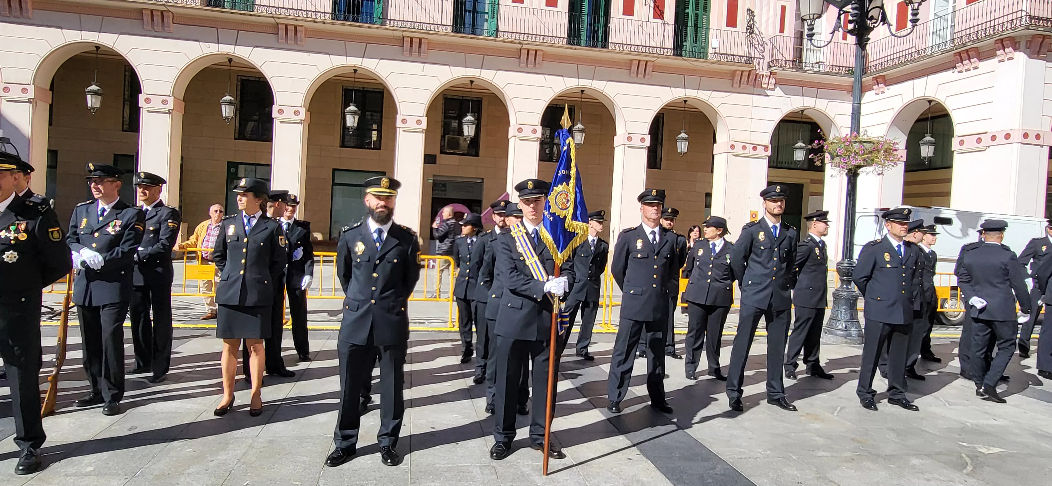Celebración de la Policía Nacional de Huesca de la festividad de los Ángeles Custodios. Foto Mercedes Manterola