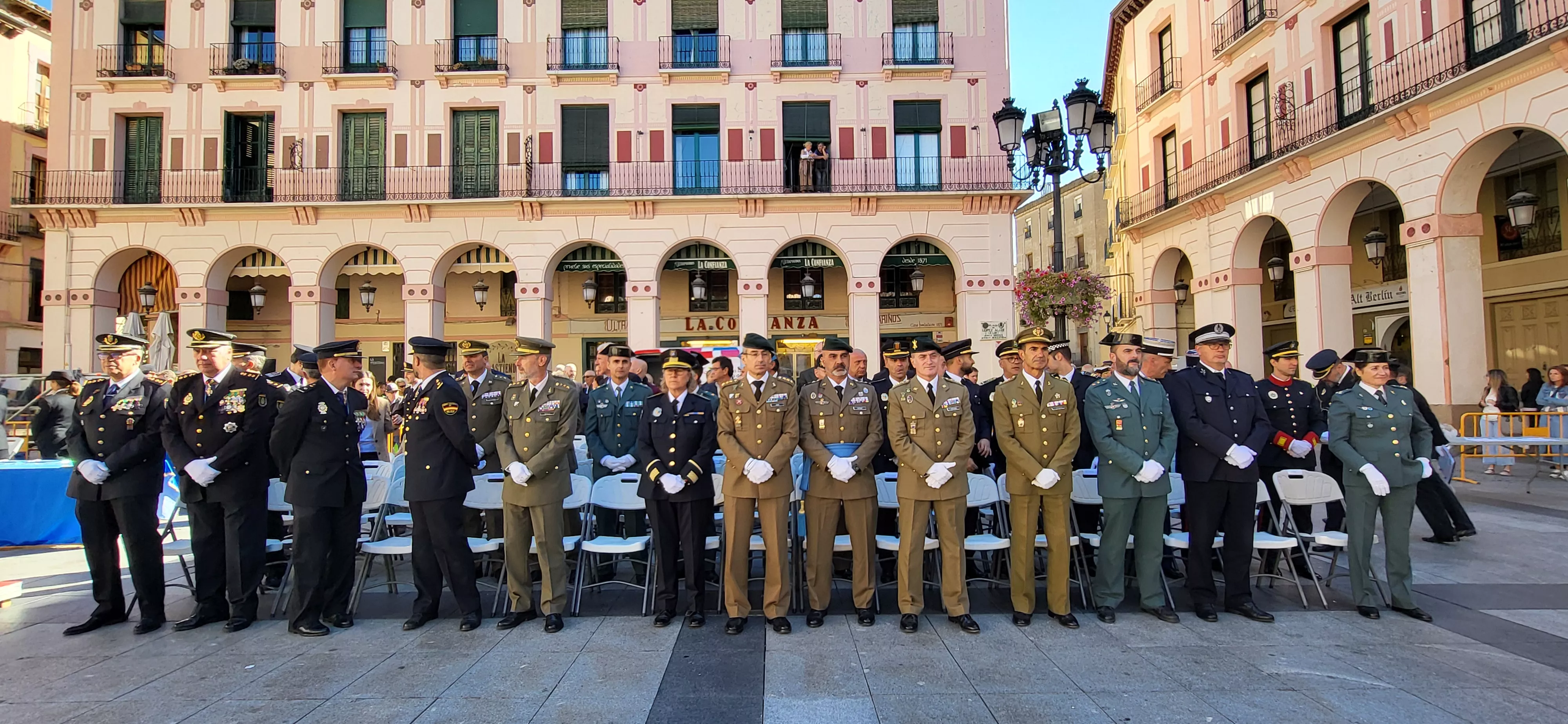 Celebración de la Policía Nacional de Huesca de la festividad de los Ángeles Custodios. Foto Mercedes Manterola